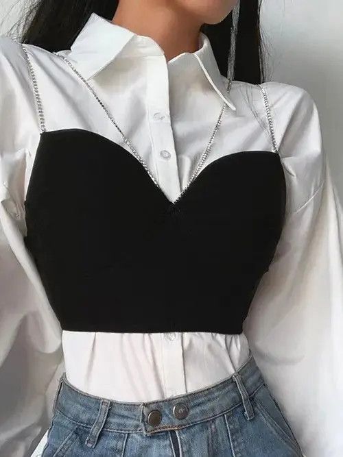 Japanese Brand Top Women Summer Casual Backless Skinny Black Size ONE SIZE - 4 Thumbnail