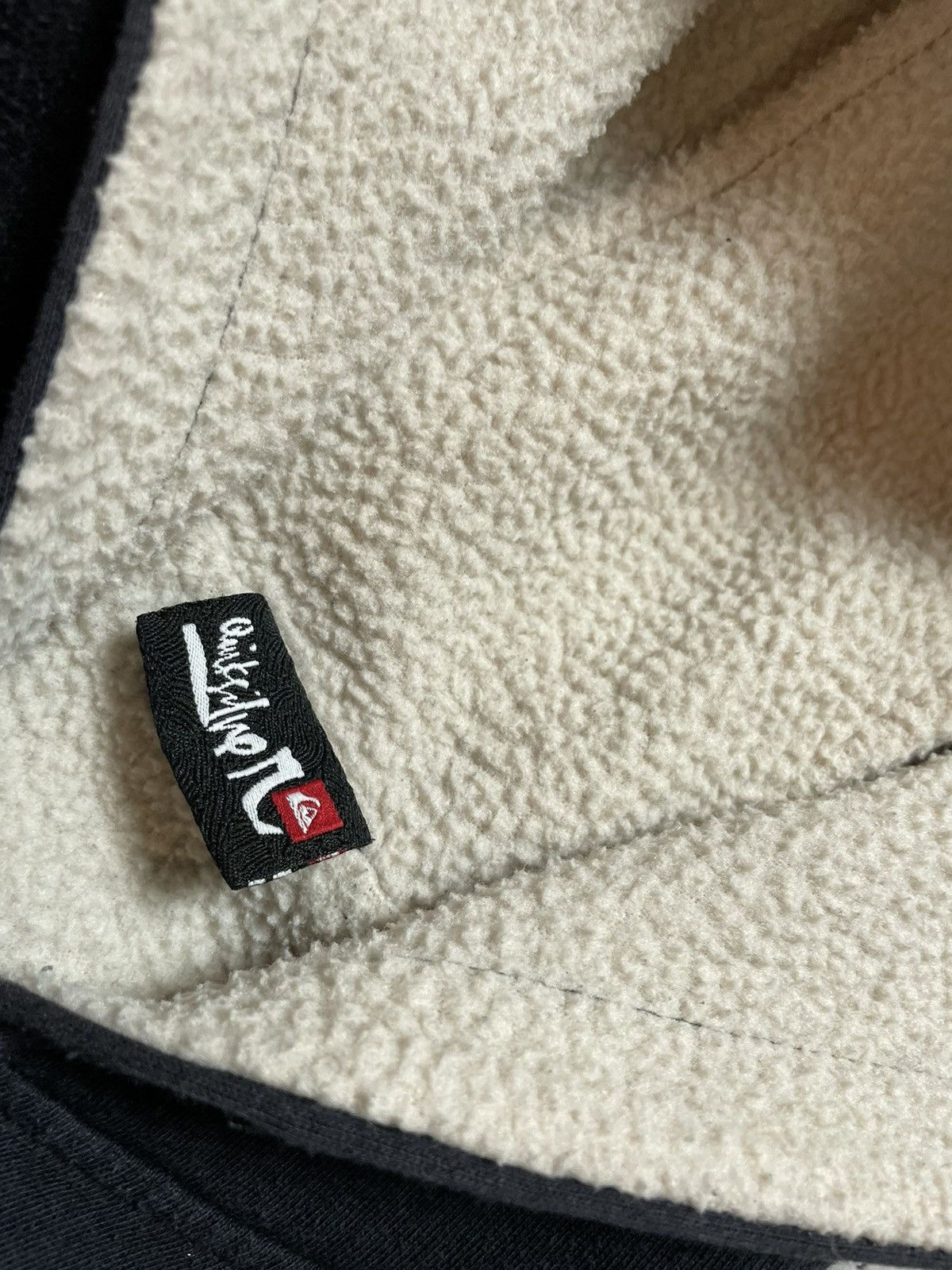 Quiksilver Vintage Sherpa Zip Hoodie Quiksilver Black Y2K Size US M / EU 48-50 / 2 - 7 Thumbnail