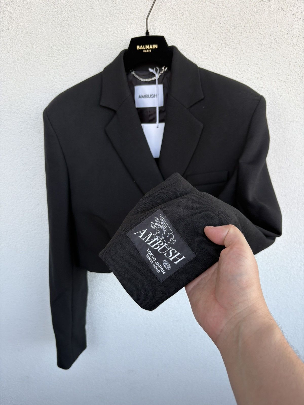 Ambush Design Ambush virgin wool oversized cropped blazer Size XS / US 0-2 / IT 36-38 - 3 Thumbnail