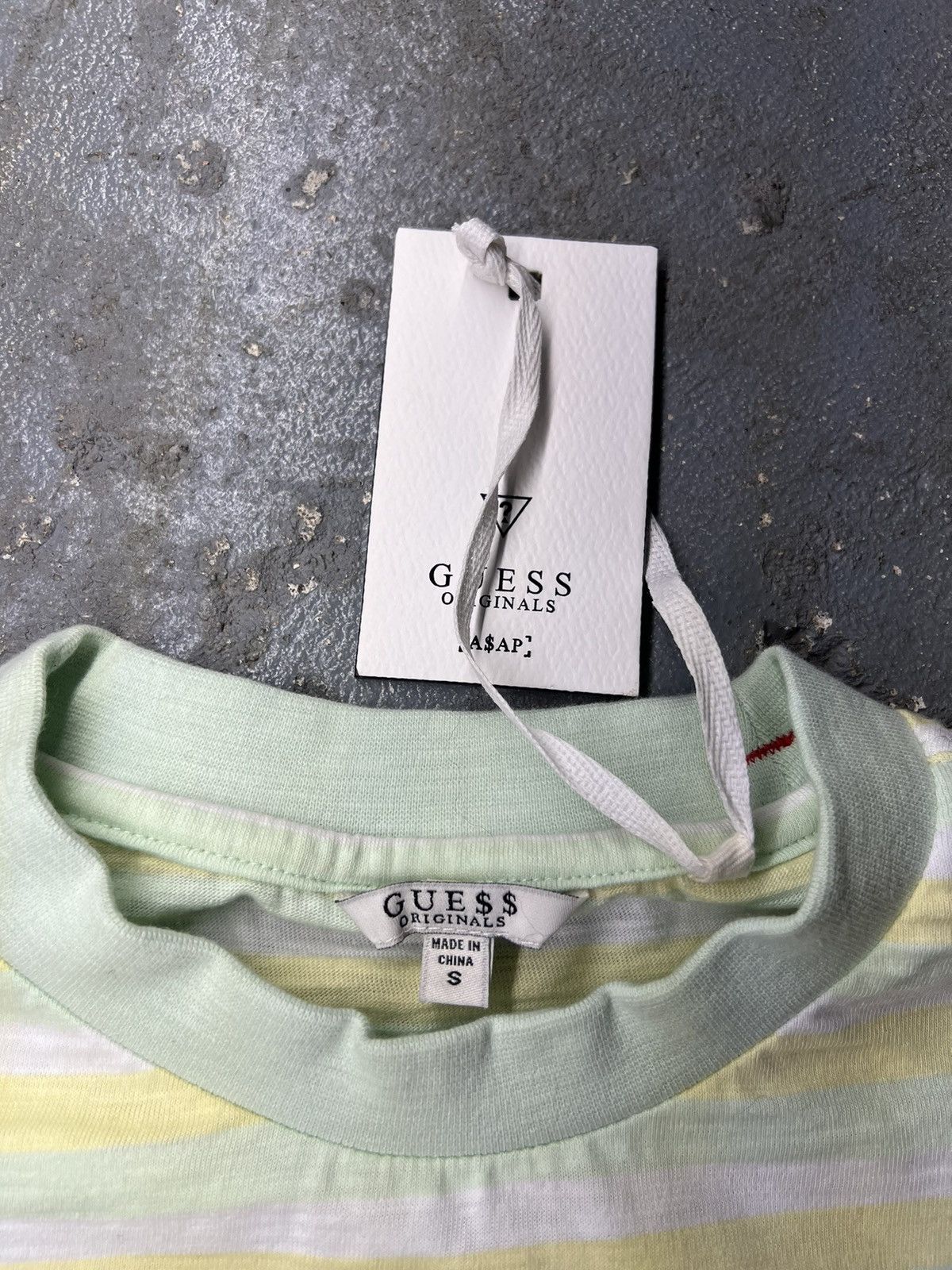 A$AP Rocky × Guess DEADSTOCK Guess x A$AP ROCKY Striped Tee Yellow Size US S / EU 44-46 / 1 - 3 Thumbnail