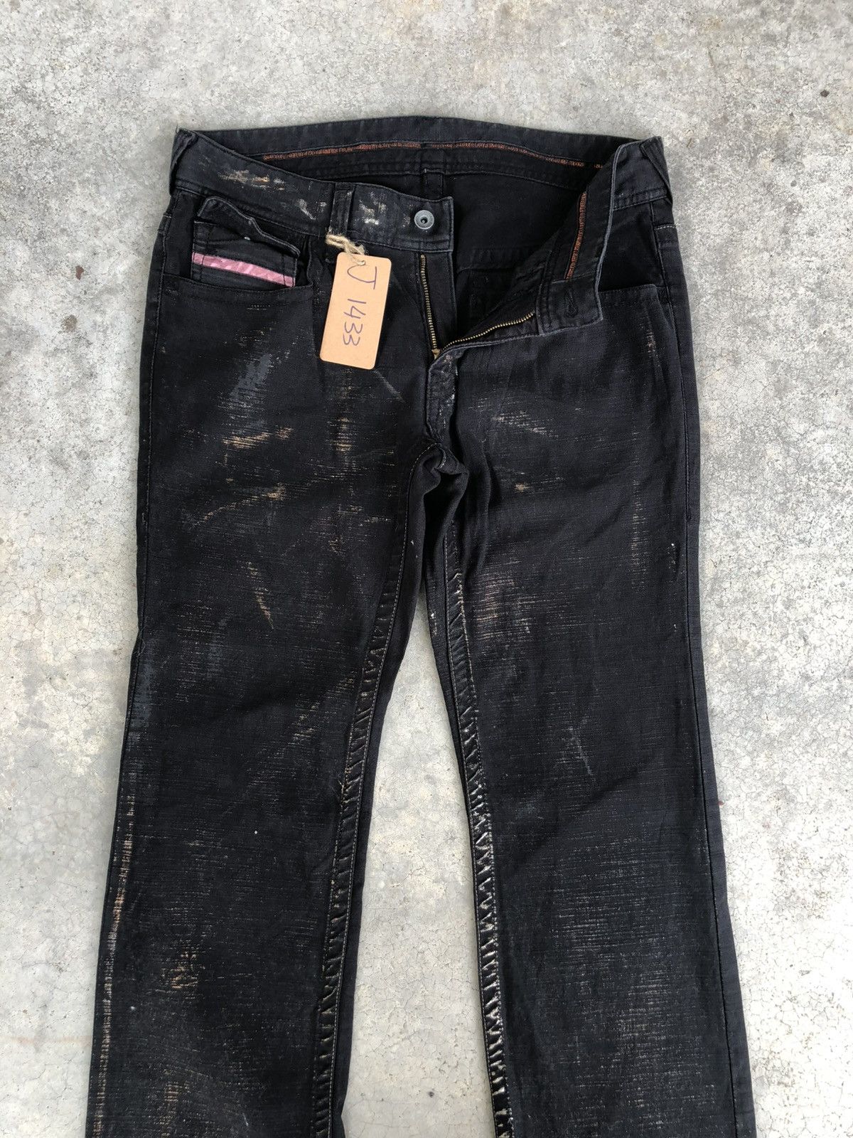 If Six Was Nine Nicole Club Flared Jeans Wax Jeans Distressed Size US 32 / EU 48 - 3 Thumbnail
