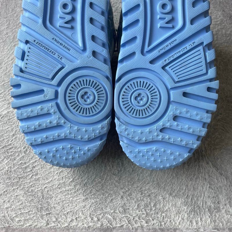 Louis Vuitton Louis Vuitton Trainer Maxi Blue and White Sneakers -2508 Size US 7.5 / EU 40-41 - 6 Thumbnail