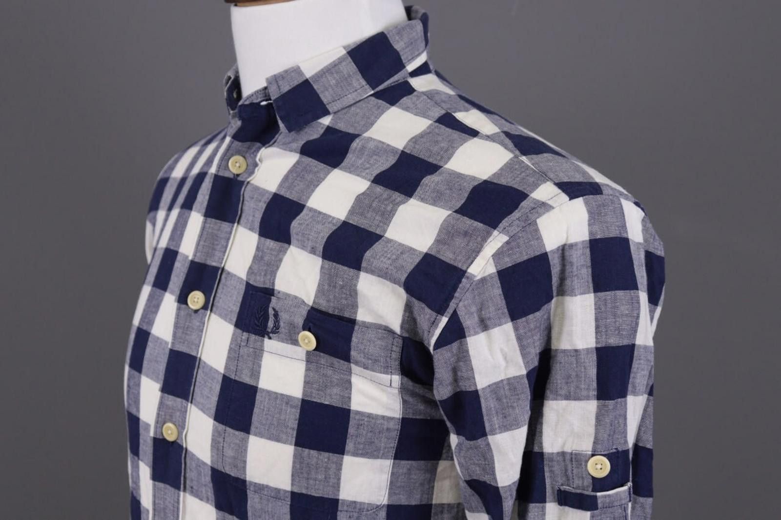Fred Perry Fred Perry Blue Check Long Sleeve Button Shirt Size S Size US S / EU 44-46 / 1 - 10 Thumbnail