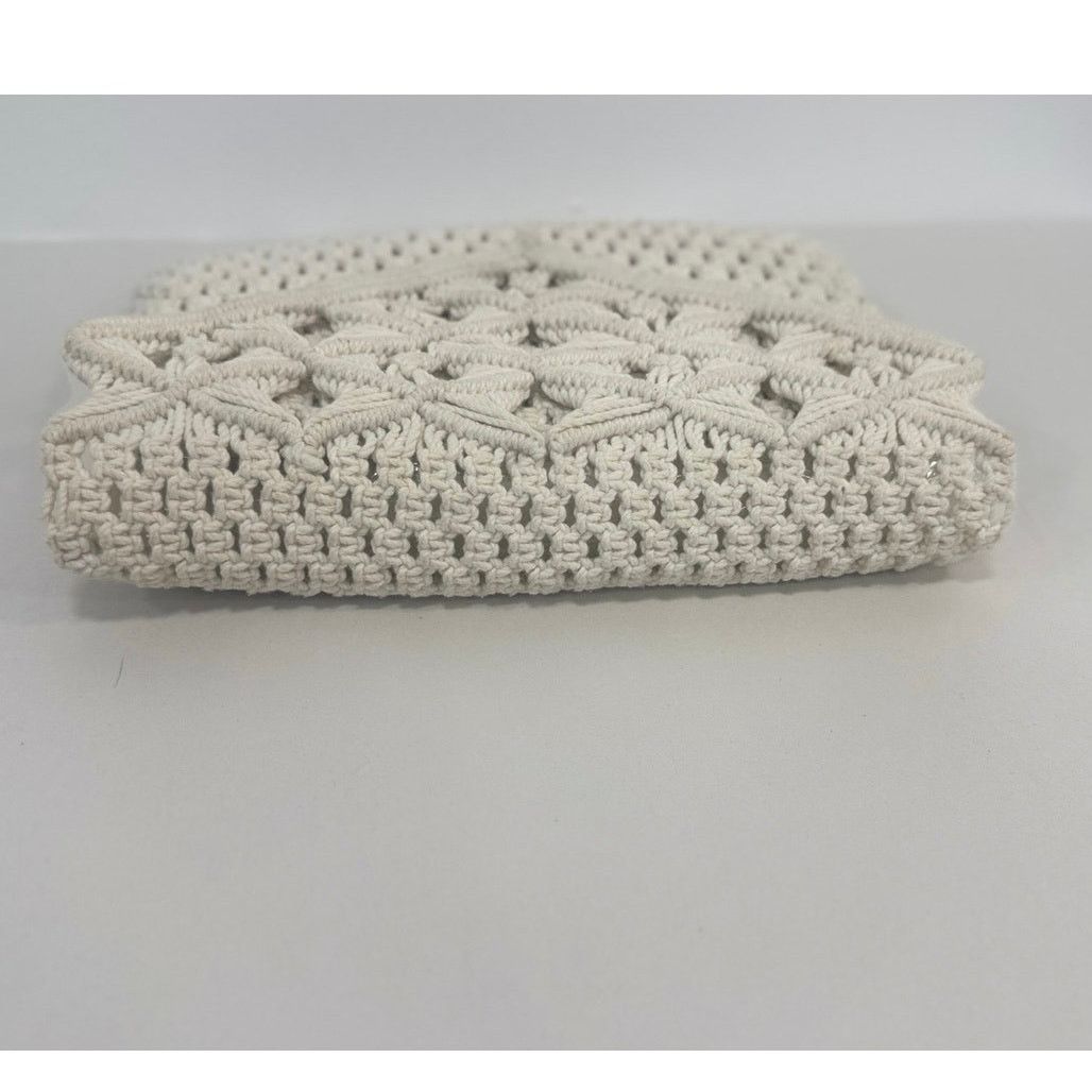 Other Vintage Mister Ernest Macrame Crochet Clutch Cream Boho Bag Size ONE SIZE - 4 Thumbnail