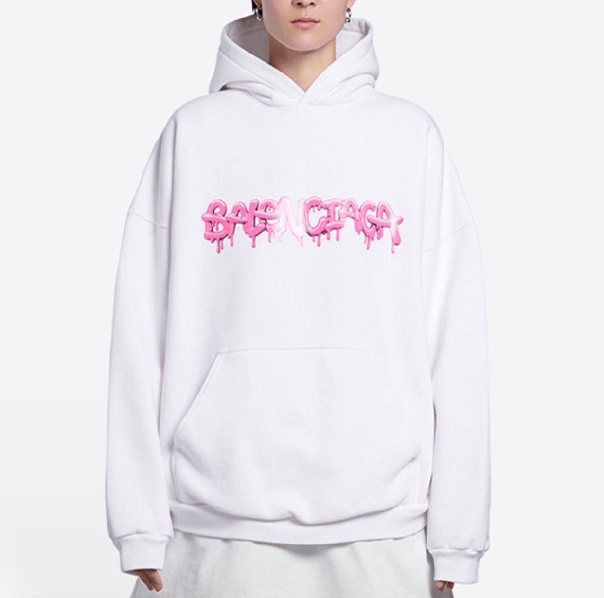 Balenciaga Balenciaga Fleece Loose Pullover Hooded Sweatshirt K26WX Size M / US 6-8 / IT 42-44 - 9 Thumbnail