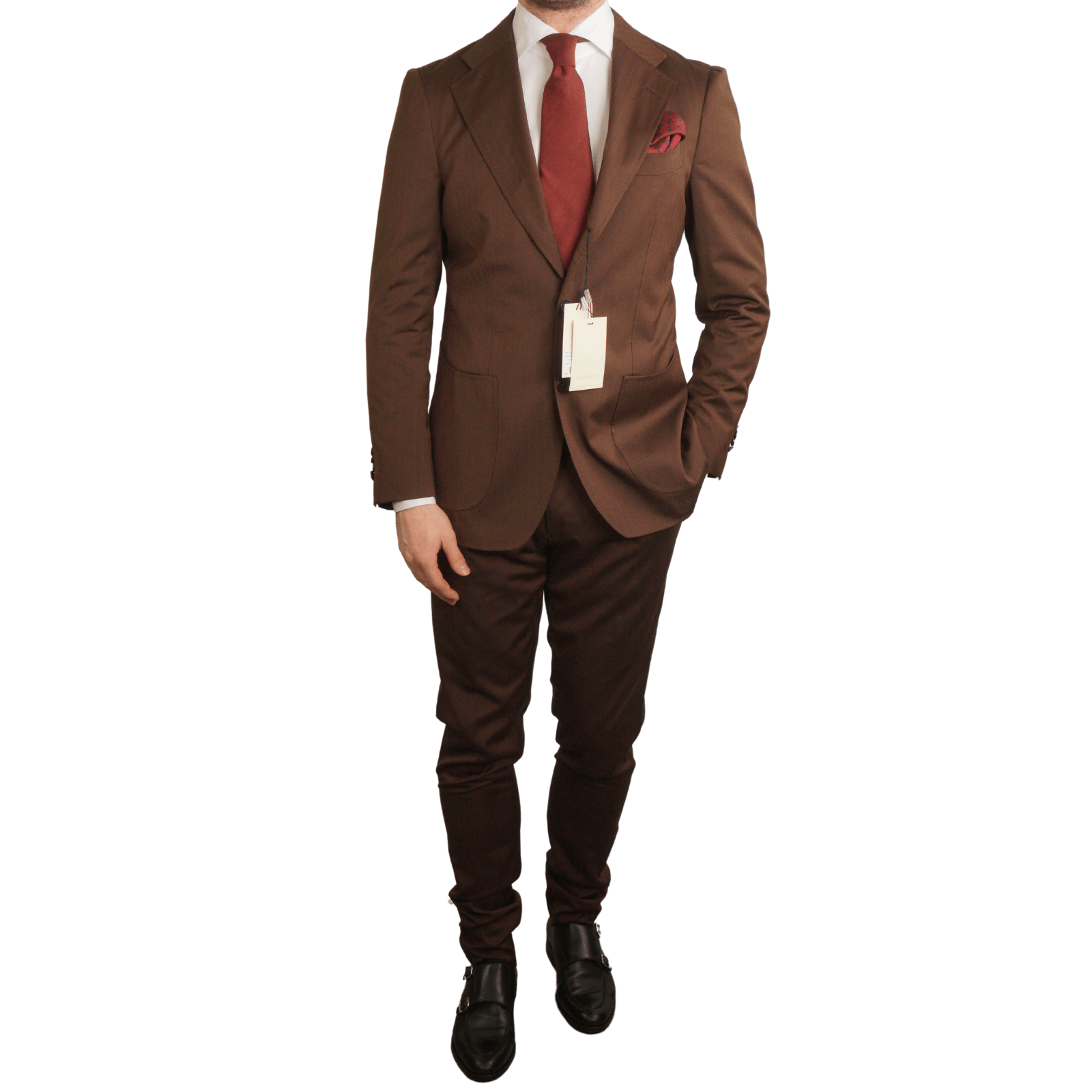 image of Men Suitsupply Suit Havana Carlo Barbera S130's Eu48 Uk/us38 in Brown (Size 38R)
