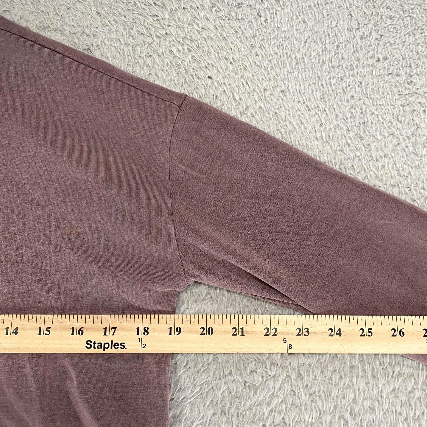 Athleta Athleta Sweatshirt Womens XS Seasoft Stretch Crewneck Top Relaxed Shirt Purple Solid Yoga Gym Run 90s? Size XS / US 0-2 / IT 36-38 - 5 Thumbnail