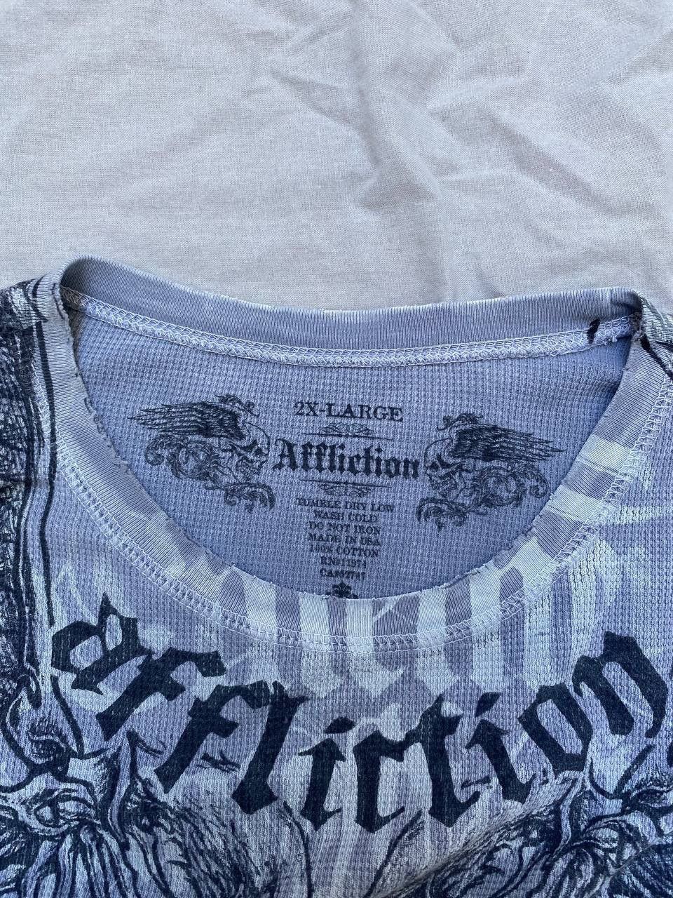 Affliction Affliction grey long sleeve Size US XXL / EU 58 / 5 - 2 Thumbnail