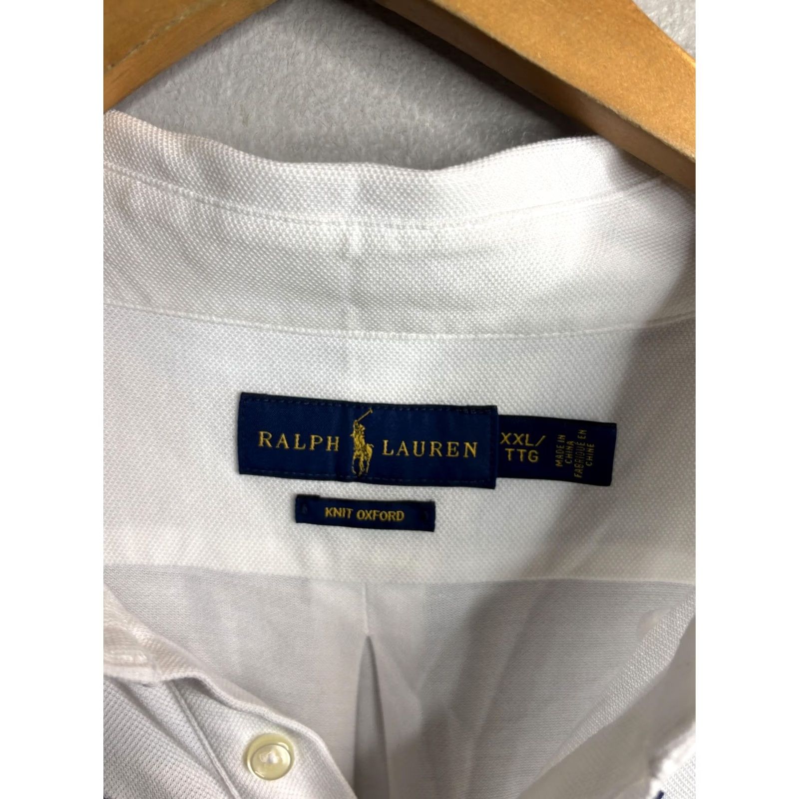 Ralph Lauren Ralph Lauren Polo Shirt Mens 2XL White Knit Oxford Embroidered Anchor Nautical Size US XXL / EU 58 / 5 - 3 Thumbnail