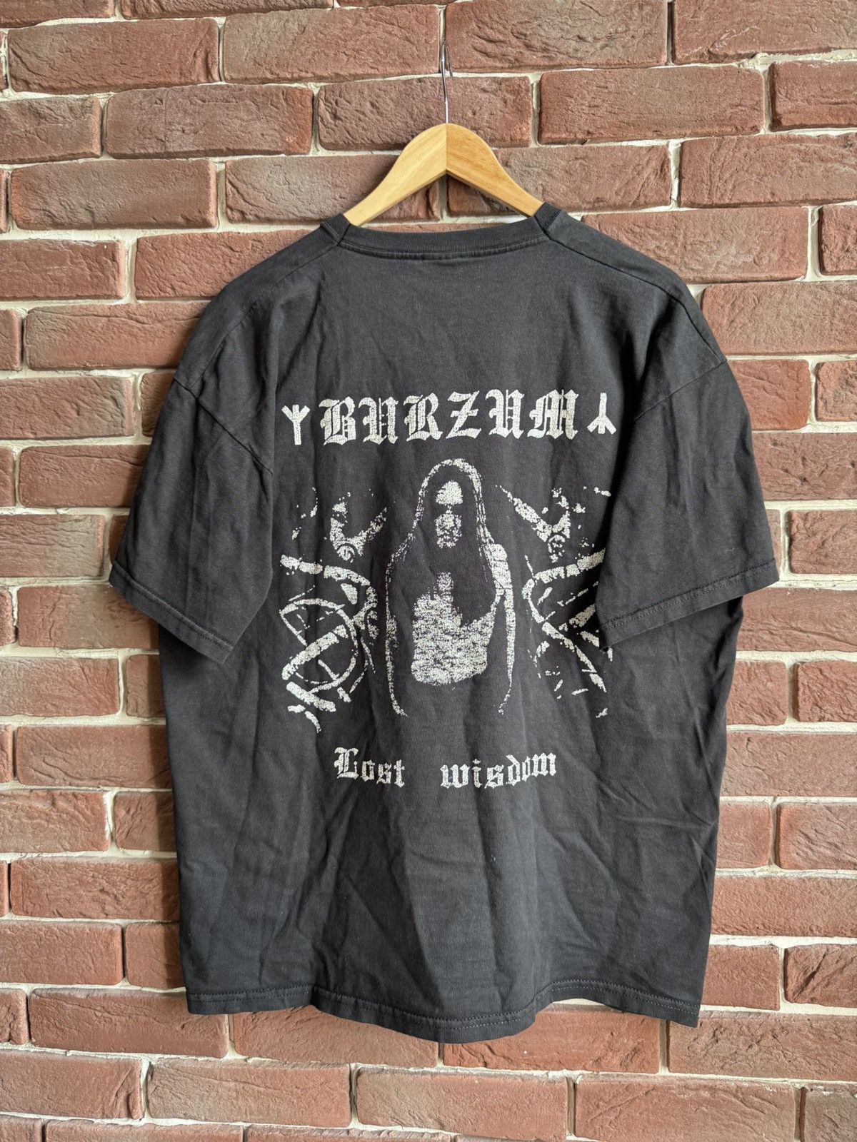 Band Tees Vintage Rare Burzum lost wisdom Vtg Black Metal Tshirt Size US XL / EU 56 / 4 - 2 Thumbnail
