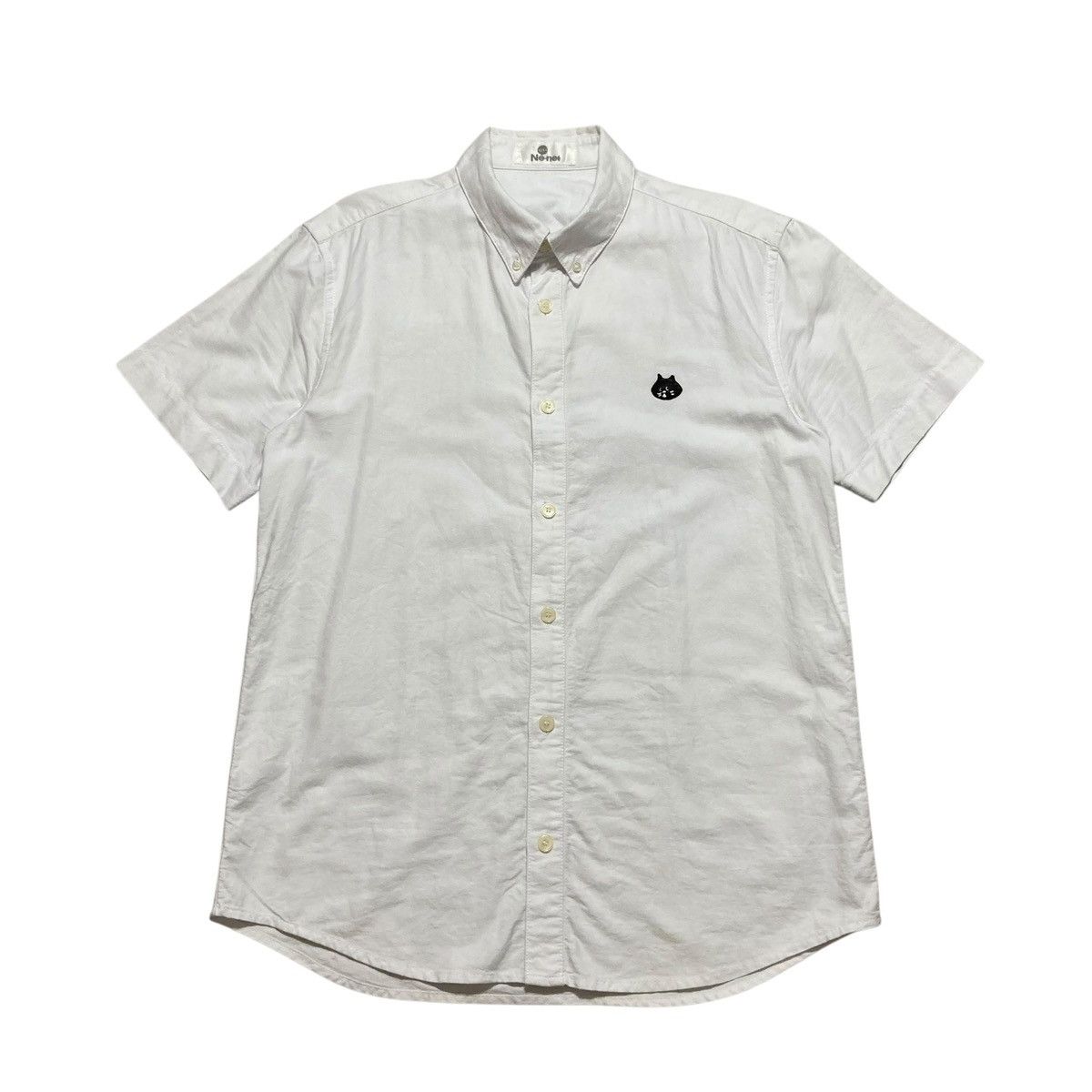Issey Miyake NE-NET ISSEY MIYAKE - Icon Logo Oxford Shirt Short Sleeve Size US L / EU 52-54 / 3 - 1 Thumbnail