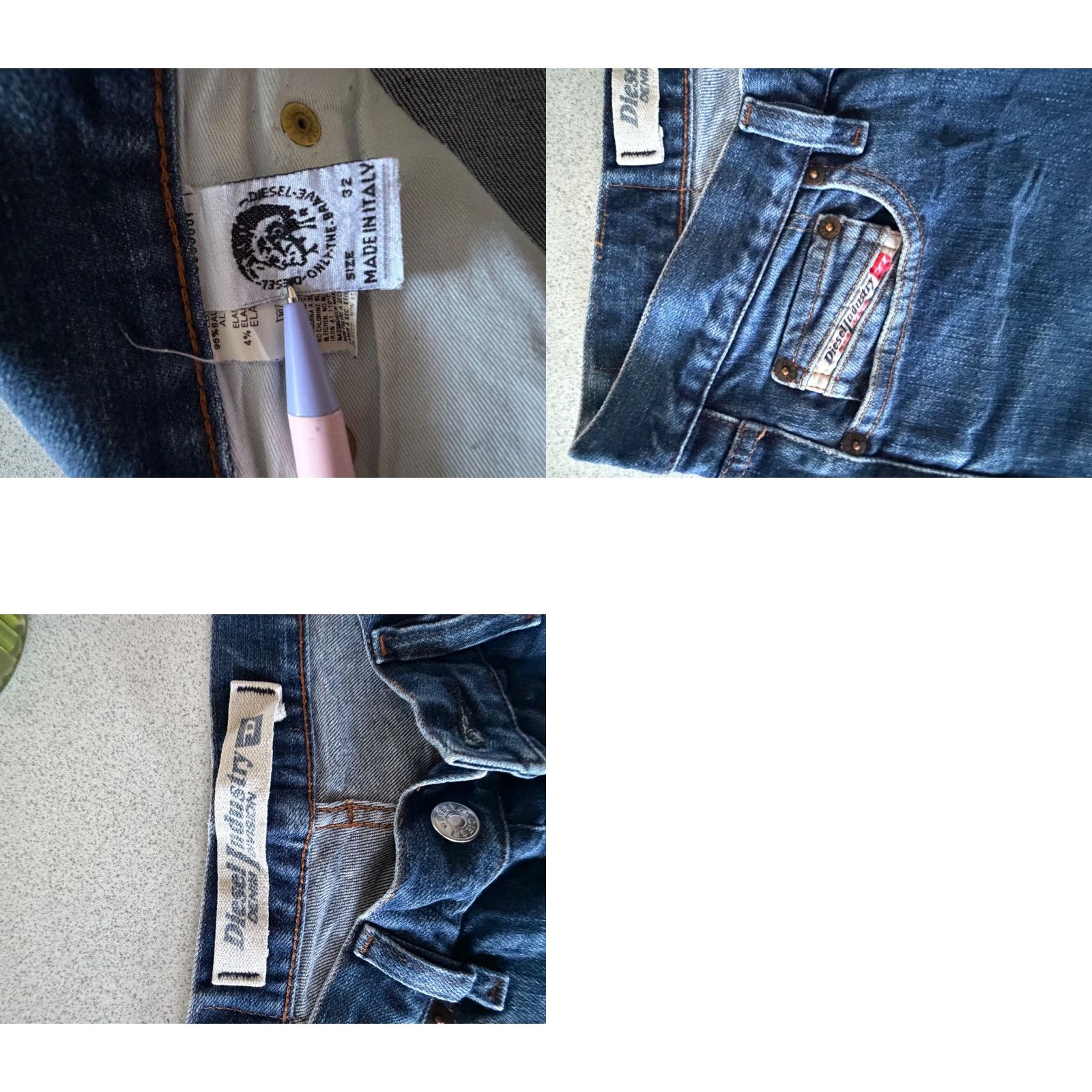 Diesel Diesel J e a n s Kulter Blue Stretch Button Fly W34 L32 Made in Italy Mens 5-Pocket Denim Cotton Size US 34 / EU 50 - 9 Thumbnail