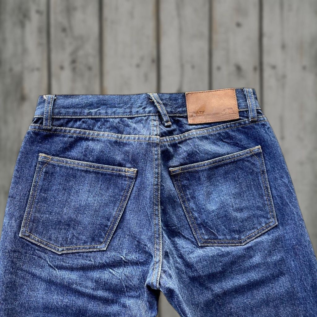 Denime Crate Jeans Slim Straight Denim Pants Men 28x32 Blue Selvedge Medium Cotton 28 Waist 32 Inseam Mens Jeans Size US 28 / EU 44 - 1 Thumbnail