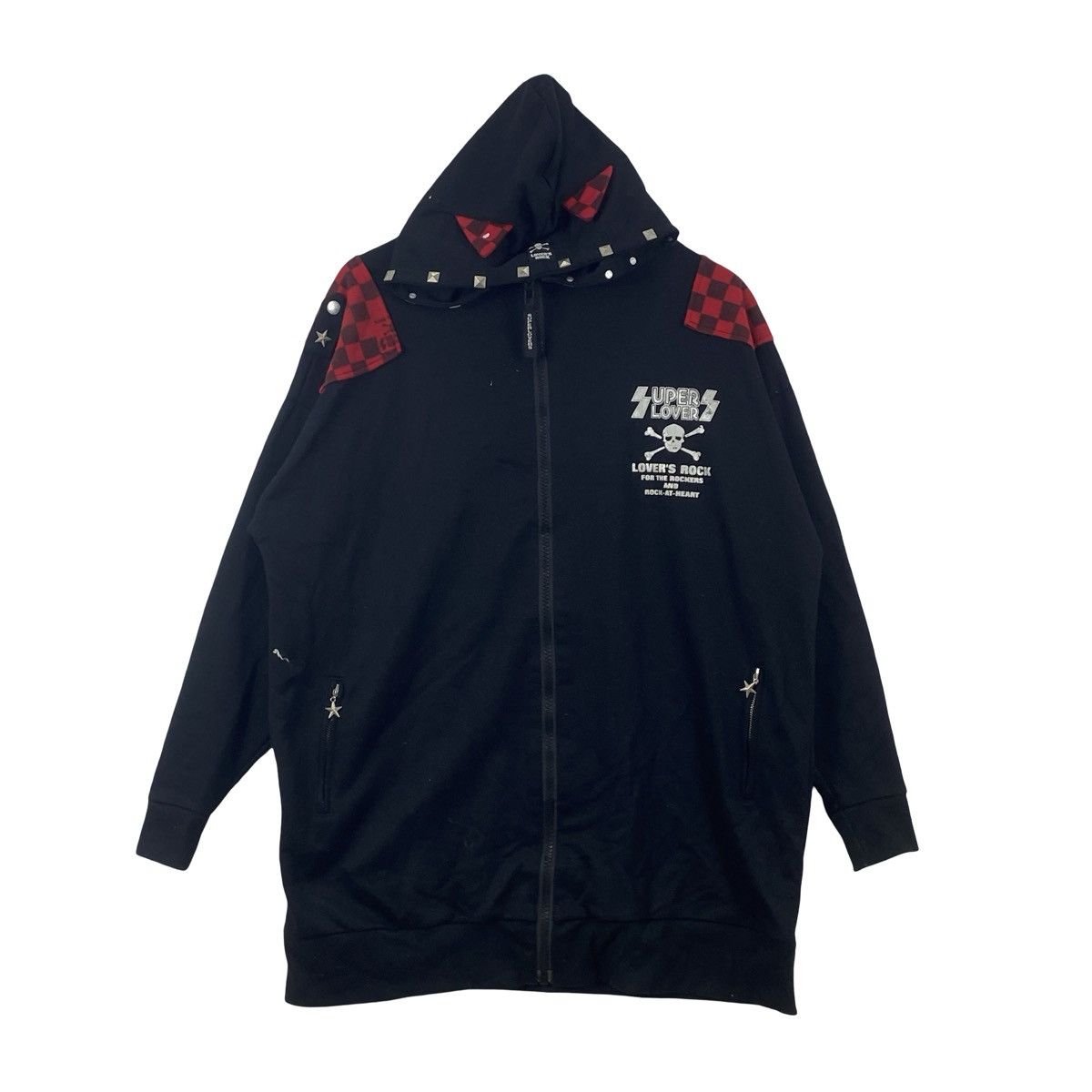 Super Lovers SUPER LOVERS Japan Rock Skull Crossbones Studded Oversized Size XXL / US 16-18 / IT 52-54 - 1 Thumbnail