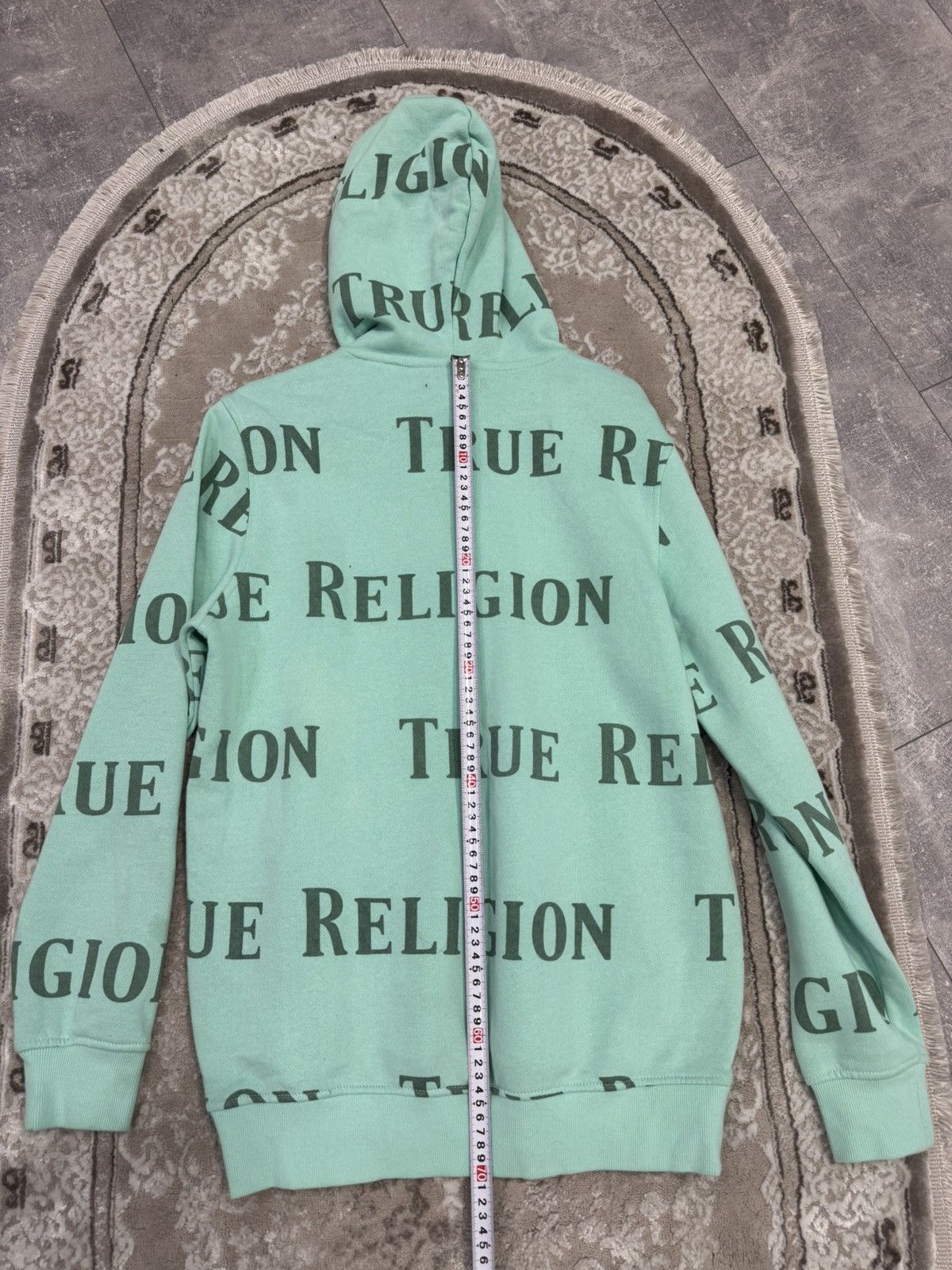 True Religion True Religion Vintage Y2k Fullprint Hoodie Monogram Hype Size US S / EU 44-46 / 1 - 8 Thumbnail