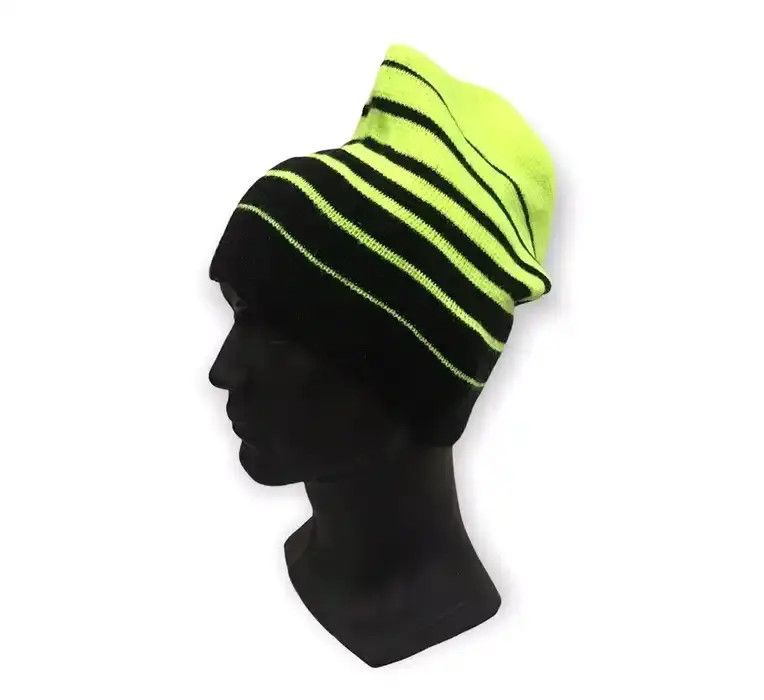 Japanese Brand × Vintage Japanese Brand Stripe Design Beanie Hat Size ONE SIZE - 1 Thumbnail