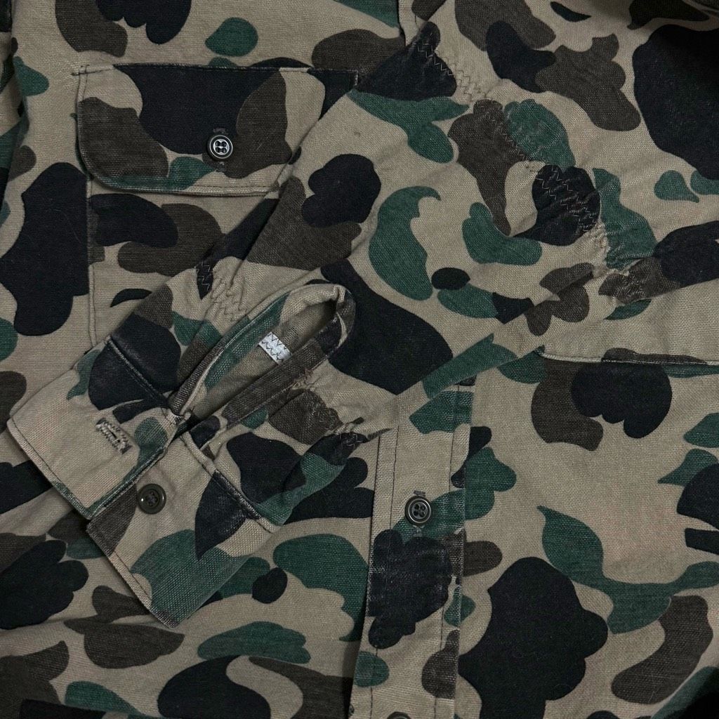 Vintage Vintage Five Brothers Chamois Flannel Frogskin Duck Hunting Camo Custom Sleeves Sz M Size US M / EU 48-50 / 2 - 4 Thumbnail