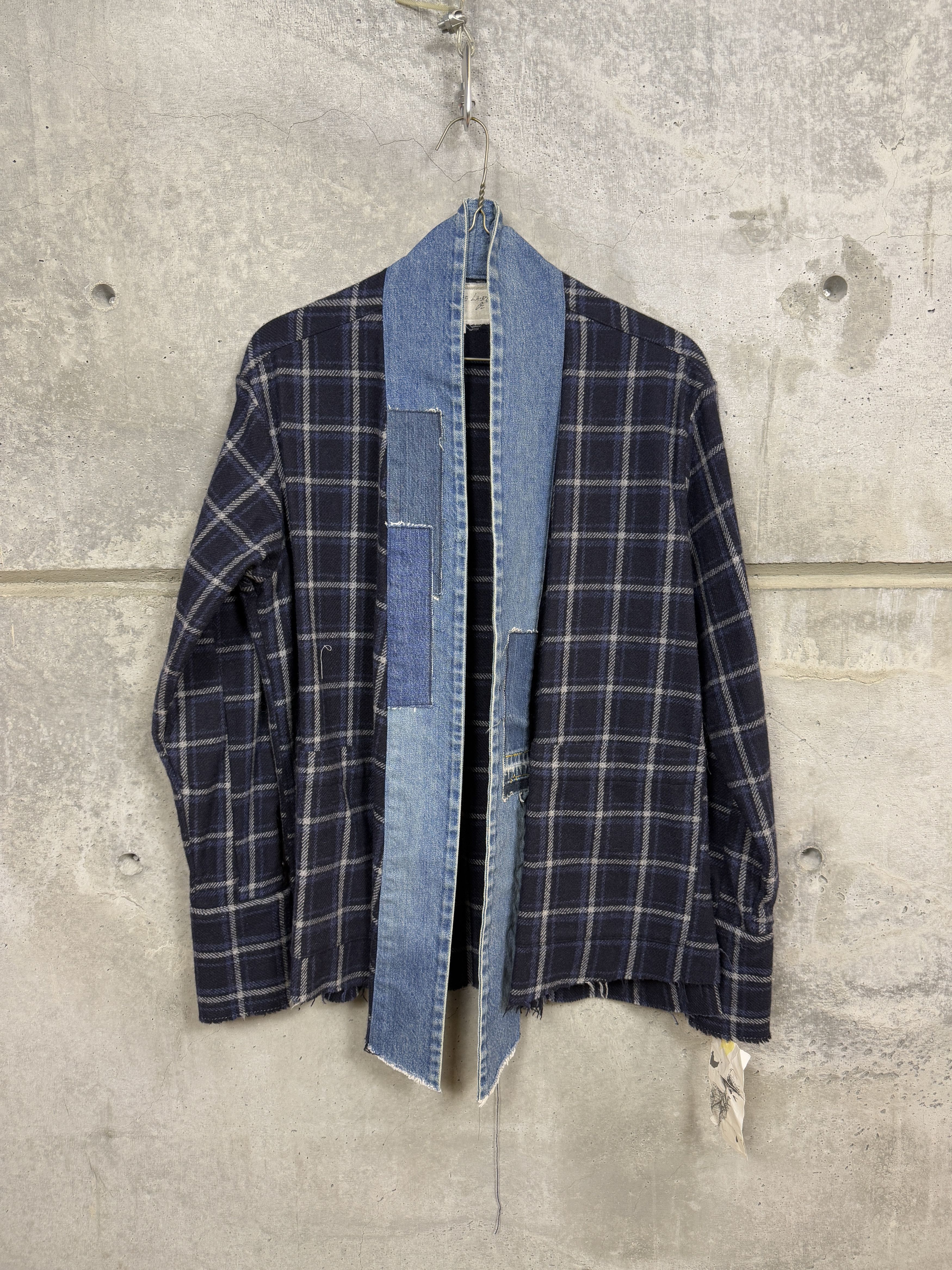 Greg Lauren Greg Lauren Navy Check GL 1 Kimono Size US L / EU 52-54 / 3 - 5 Thumbnail