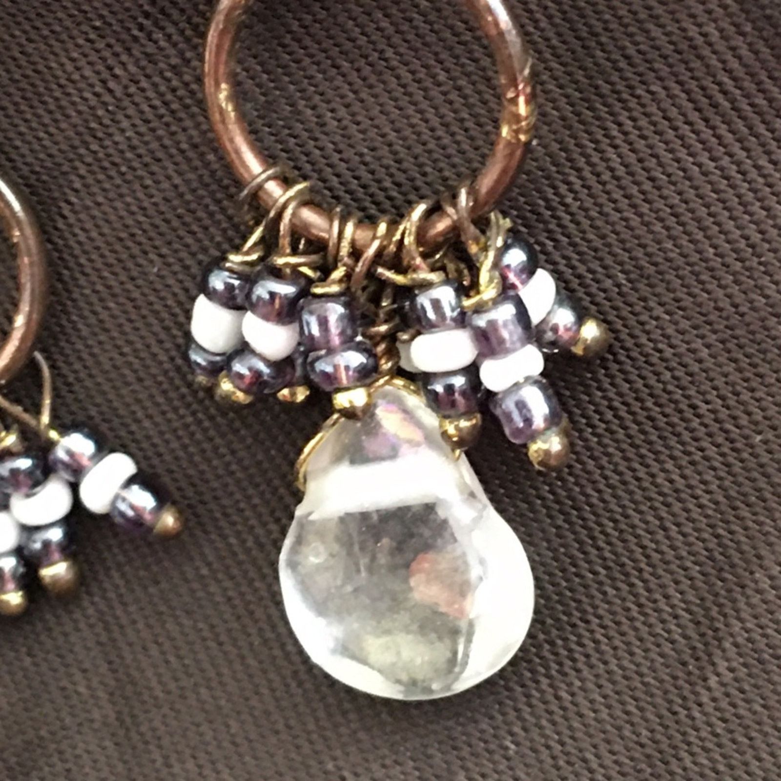 Vintage Vintage chandelier style beaded fish hook earrings Size ONE SIZE - 2 Thumbnail