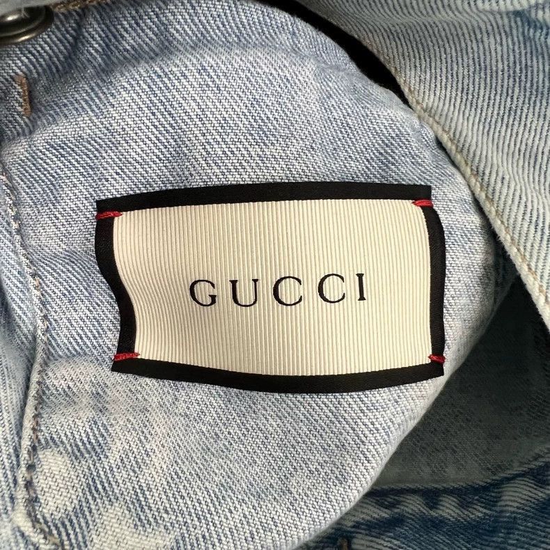 Gucci Gucci Tiger Embroidered Denim Jacket-2506 Size US L / EU 52-54 / 3 - 6 Thumbnail