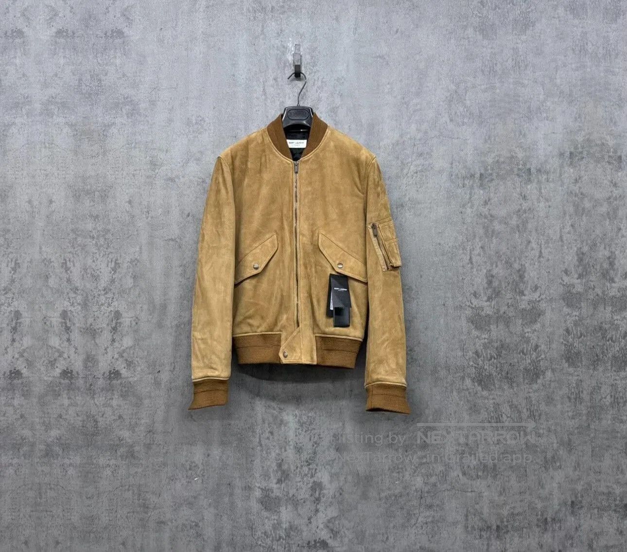 Saint Laurent Paris Saint Laurent Tan Suede Bomber Jacket. Size US M / EU 48-50 / 2 - 1 Thumbnail