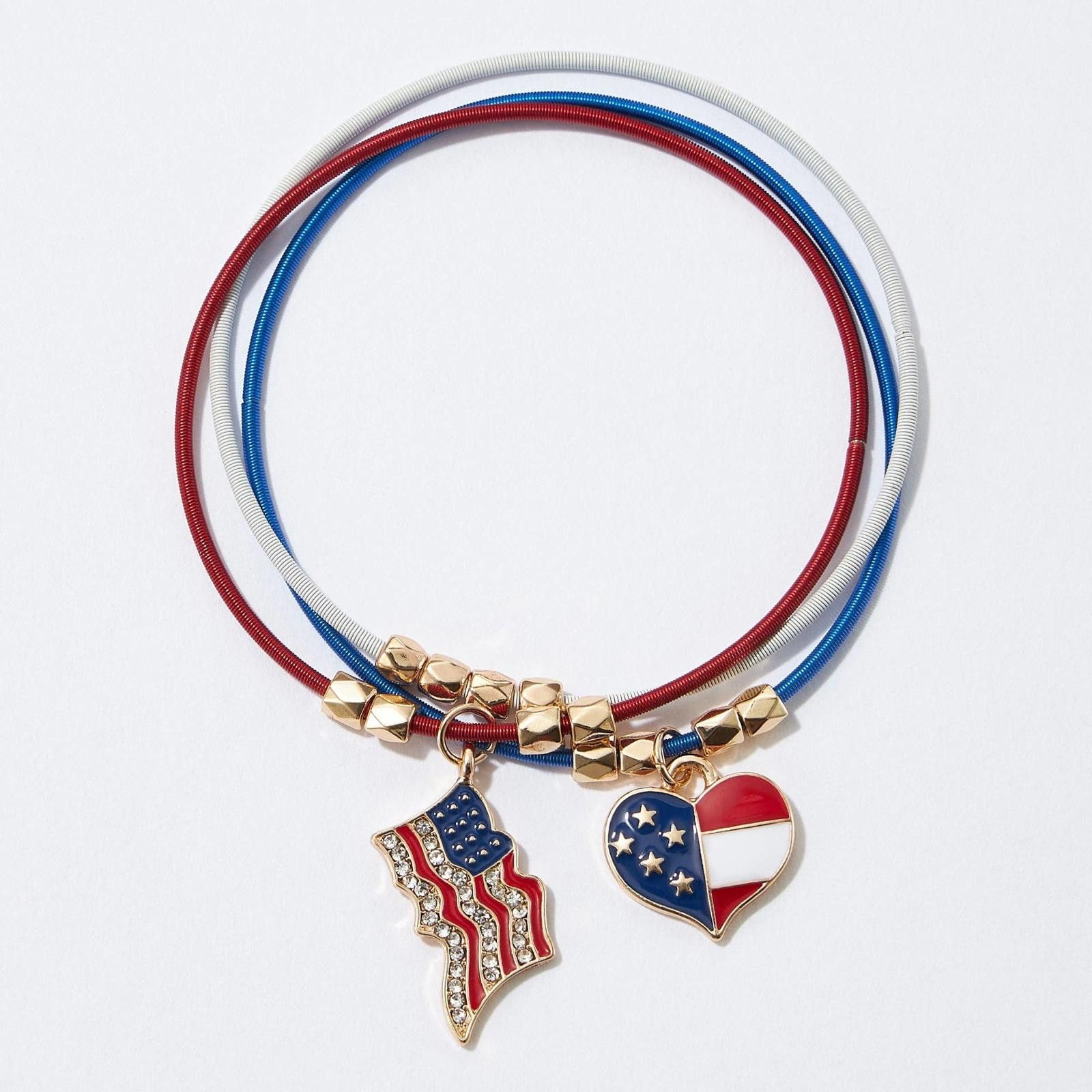 Other American Flag Guitar Strings Bracelet Size ONE SIZE - 1 Preview