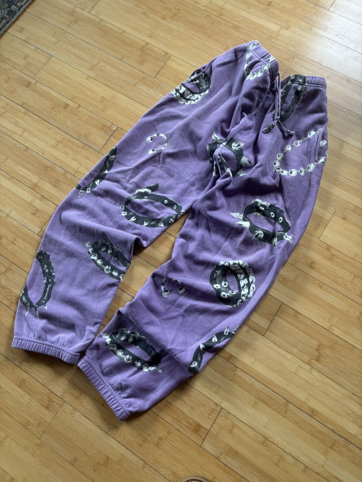 Supreme Studded Collar Sweatpants Size US 36 / EU 52 - 1 Thumbnail