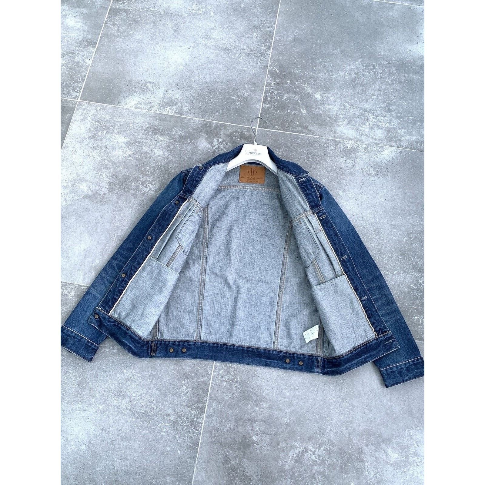 Japan Blue × Japanese Brand Men's JAPAN BLUE JEANS Denim Trucker Jacket Bomber Coat S-M Size US M / EU 48-50 / 2 - 18 Thumbnail
