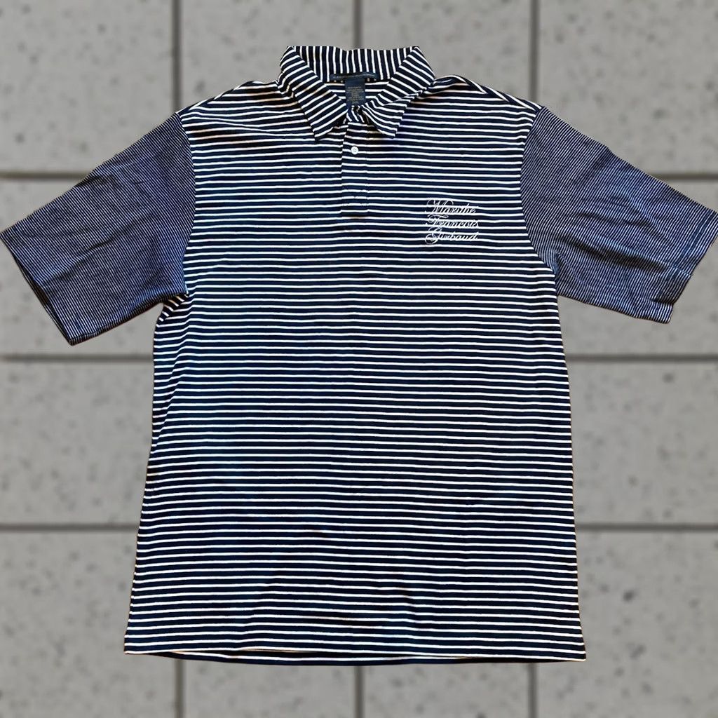 Vintage VINTAGE Marithe Francois Girbaud Polo Shirt Mens 3XL Blue Striped Y2K Hip Hop Size US XXL / EU 58 / 5 - 1 Thumbnail