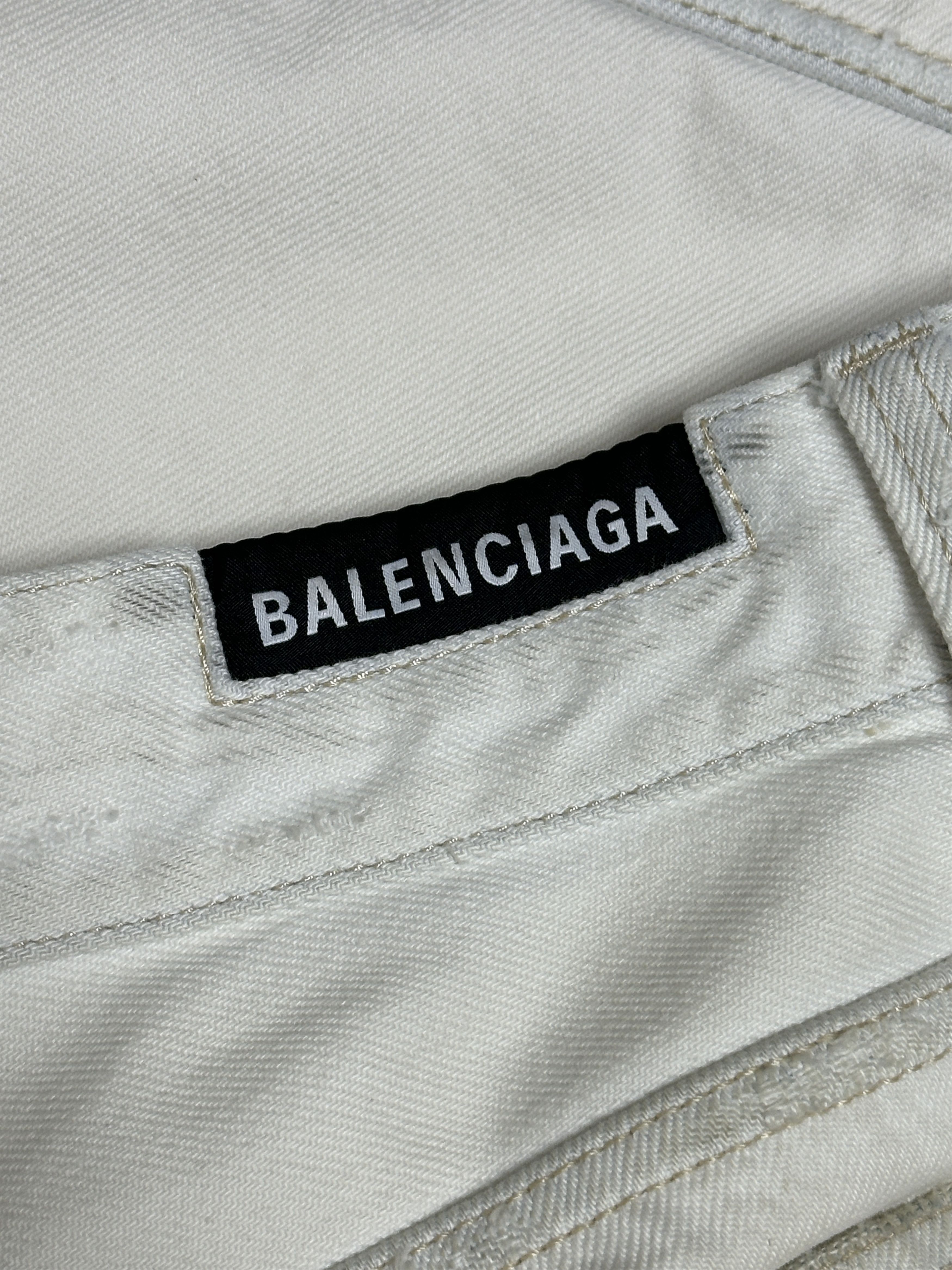 Balenciaga Balenciaga Cargo Denim Ivory Size US 32 / EU 48 - 6 Thumbnail