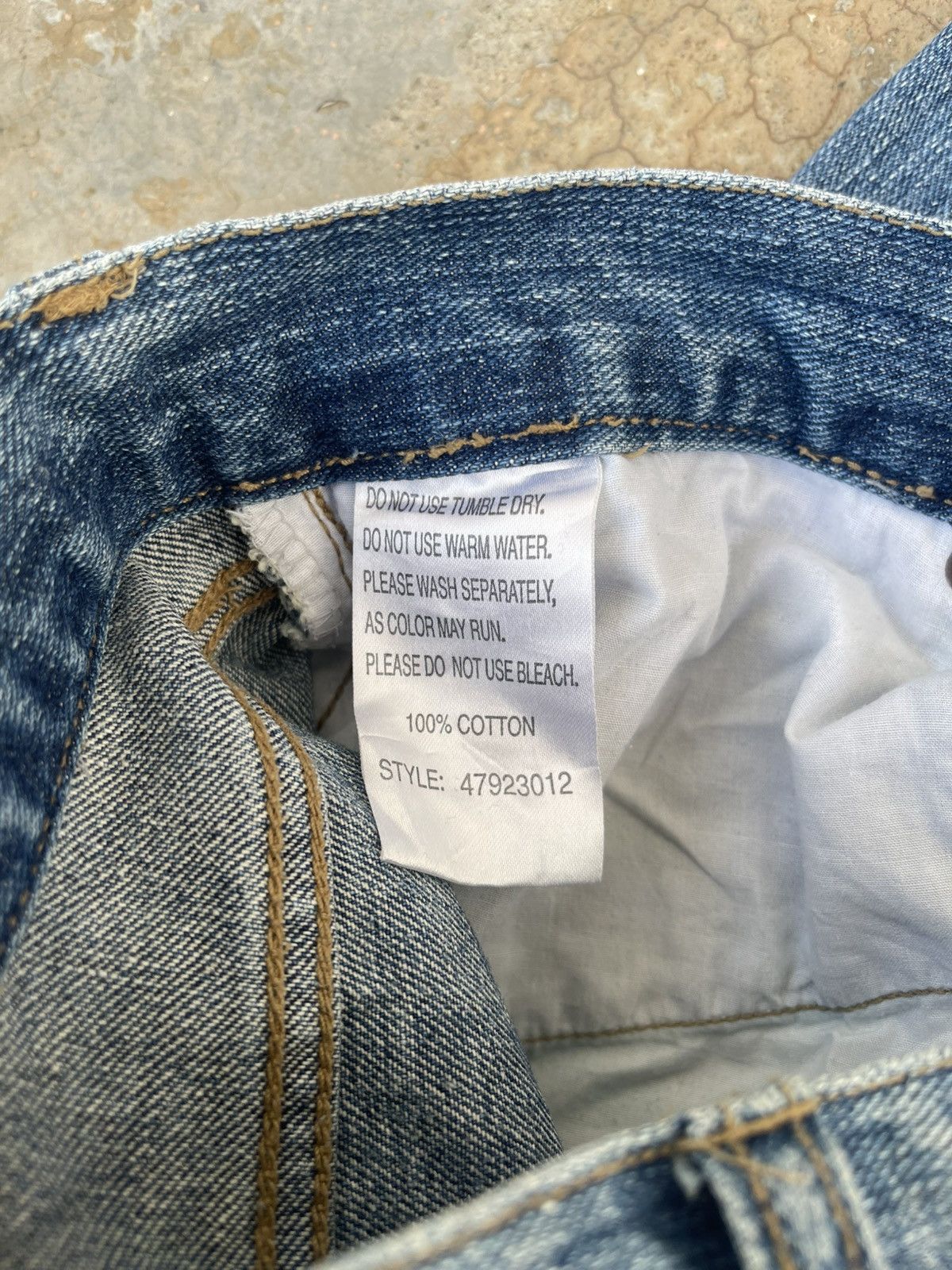 Vintage Vintage Exhibitionist Fly Button Distressed Denim Size US 29 - 10 Thumbnail