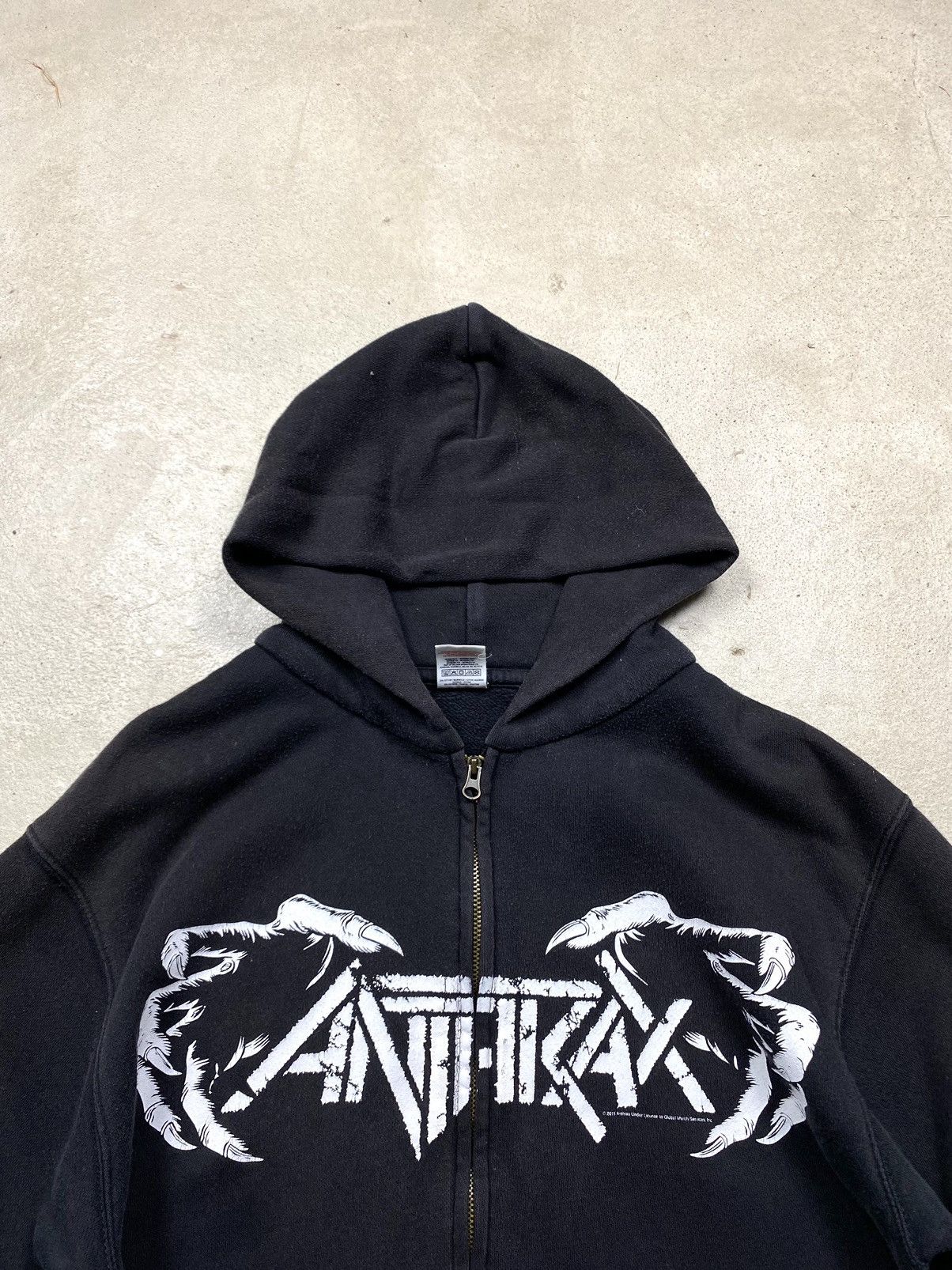 Band Tees Rare! Vintage 00’s Anthrax Worship Metal Hoodie Tee Hardcore Size US M / EU 48-50 / 2 - 5 Thumbnail