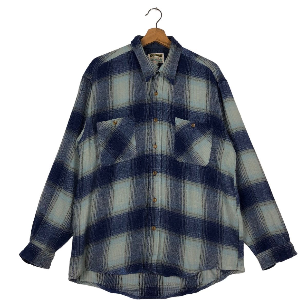 Flannel 🔥90’s Flannel Wool Jacket GqFord Japan Issey Miyake Size US L / EU 52-54 / 3 - 1 Thumbnail