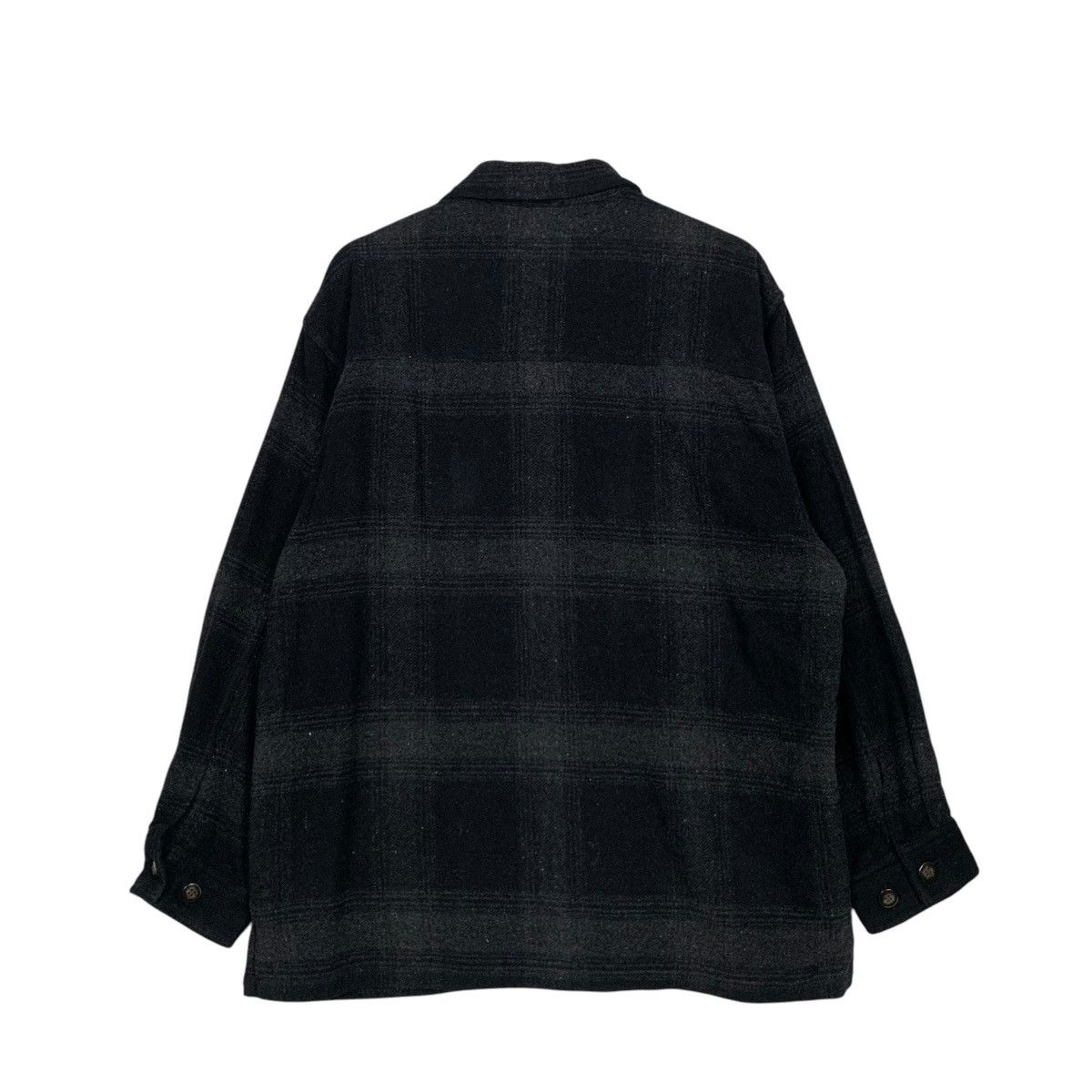 Vintage 90’s Workwear Black Checked Flannel Chore Jacket #2830-C128 Size US M / EU 48-50 / 2 - 17 Thumbnail