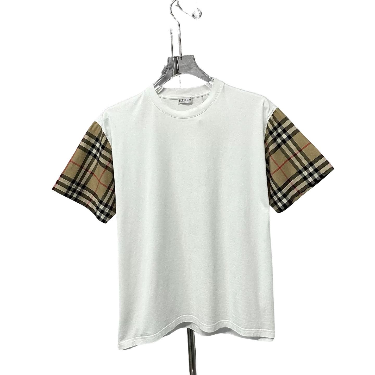 Burberry Burberry Check Patch Short Sleeve T-Shirt Size M Size US M / EU 48-50 / 2 - 1 Thumbnail