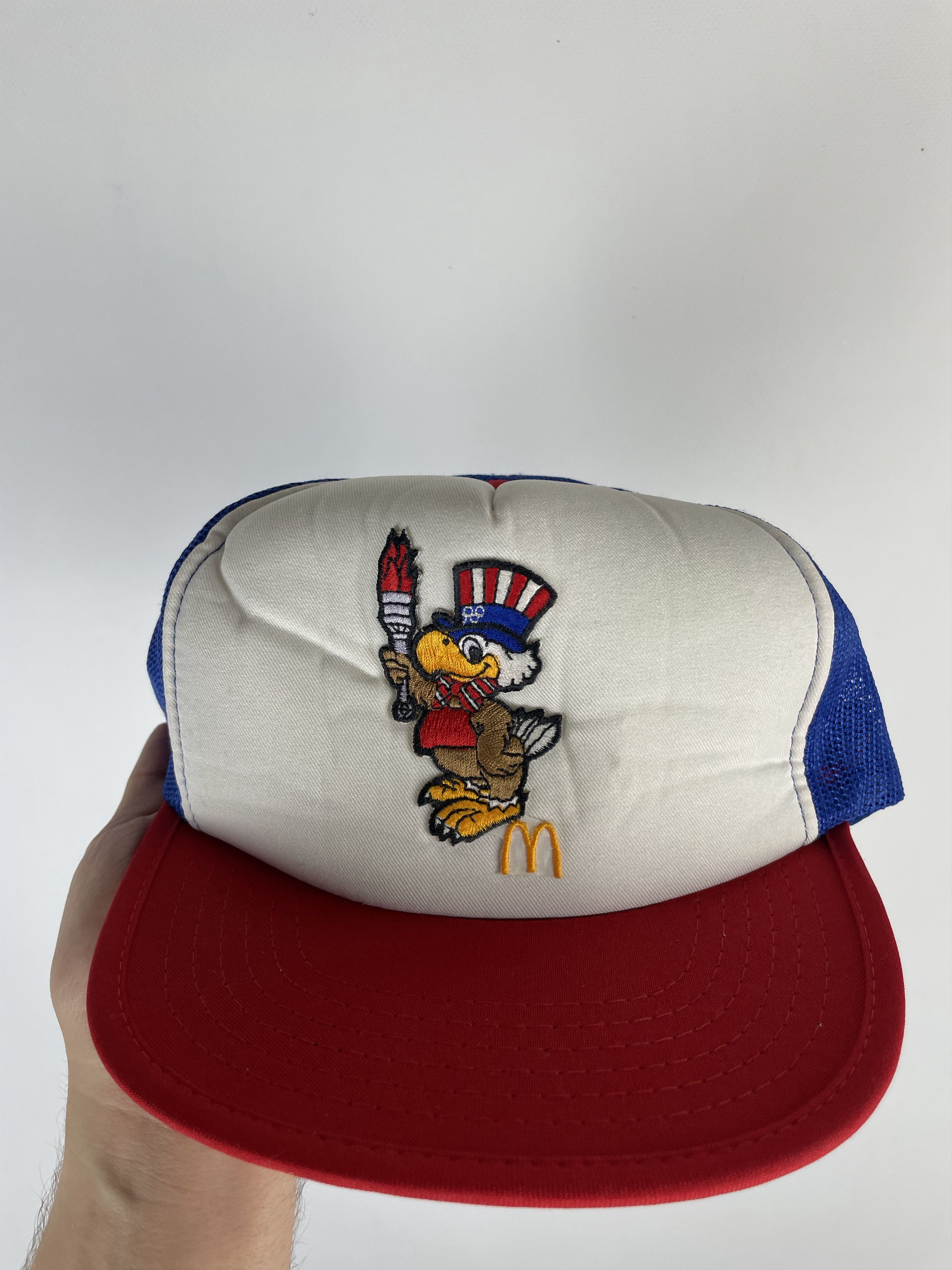 USA Olympics × Vintage 1984 Olympics McDonalds USA Trucker Vintage Snapback Hat Cap Size ONE SIZE - 2 Thumbnail