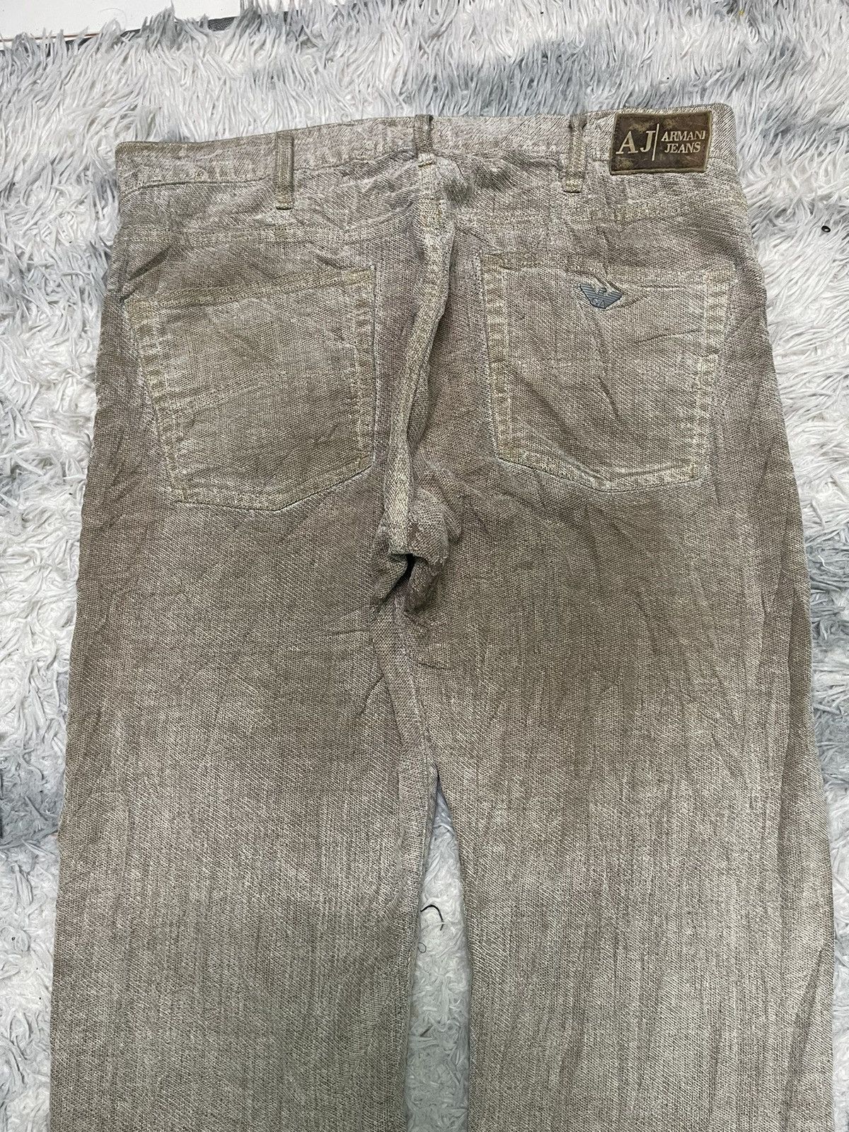 Emporio Armani 90s EMPORIO ARMANI MUD WASH DENIM JEANS RARE DESIGN Size US 34 / EU 50 - 13 Thumbnail