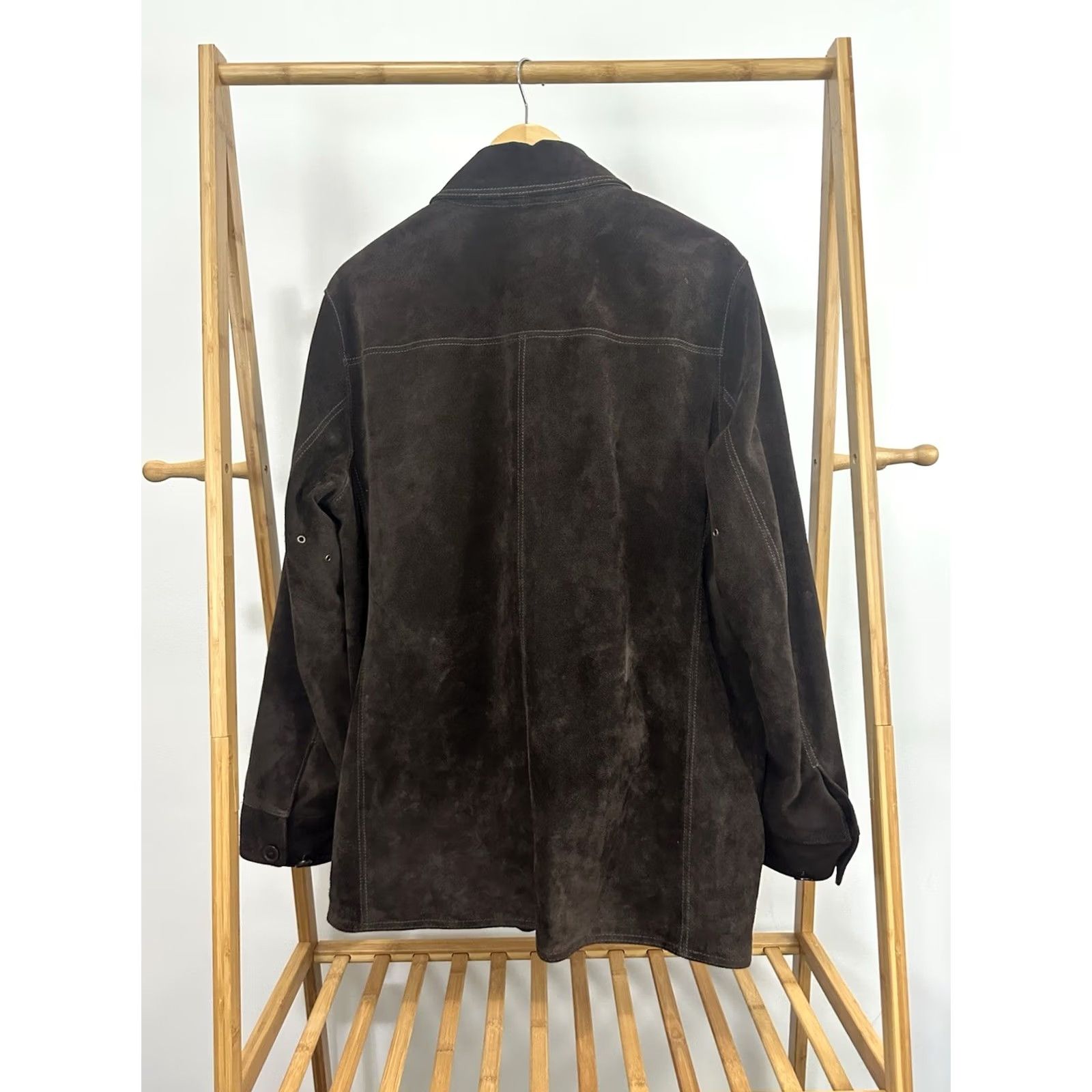 Express VTG Express Brown Suede Leather Barn Chore Jacket Coat Size L Mens Jacket Overcoat Regular Color Brown Suede Express Hull Hull? Size US L / EU 52-54 / 3 - 2 Thumbnail