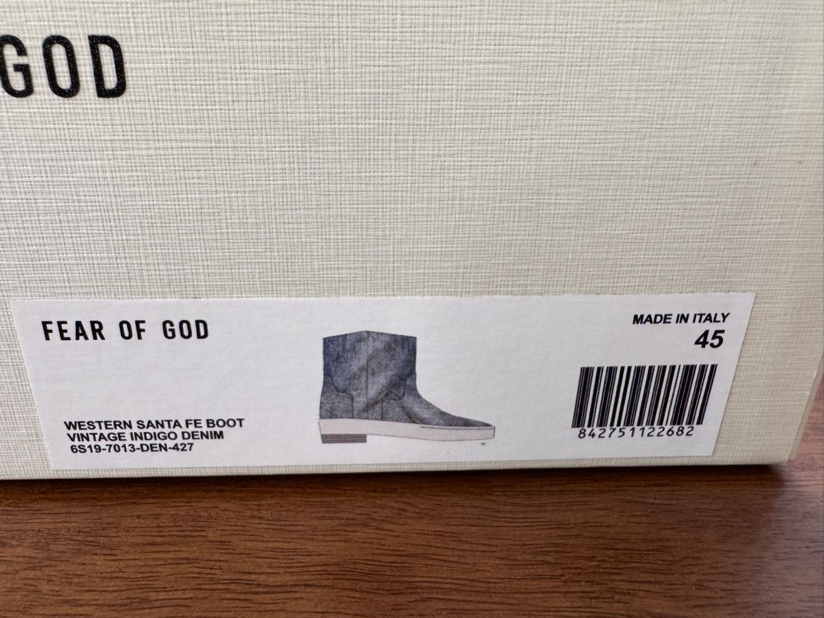 Fear of God Fear of God Sixth Collection Chelsea Denim Boot Size US 12 / EU 45 - 22 Thumbnail