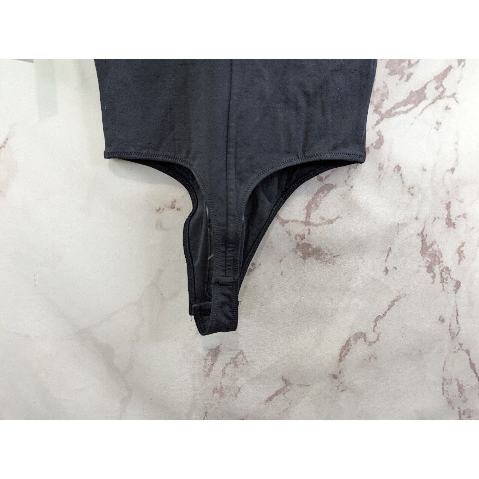 Everlane Everlane Bodysuit Women XS Black Thong Short Ballet Supima Size XS / US 0-2 / IT 36-38 - 7 Thumbnail