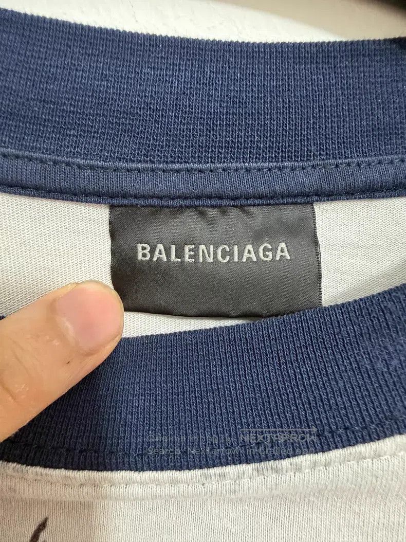 Balenciaga Balenciaga Printed and Embroidered Raglan Sleeve T-Shirt Size US L / EU 52-54 / 3 - 3 Thumbnail