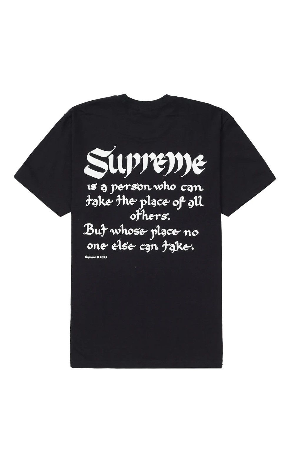 Supreme SUPREME Person Tee Black SS22 Size US M / EU 48-50 / 2 - 9 Thumbnail