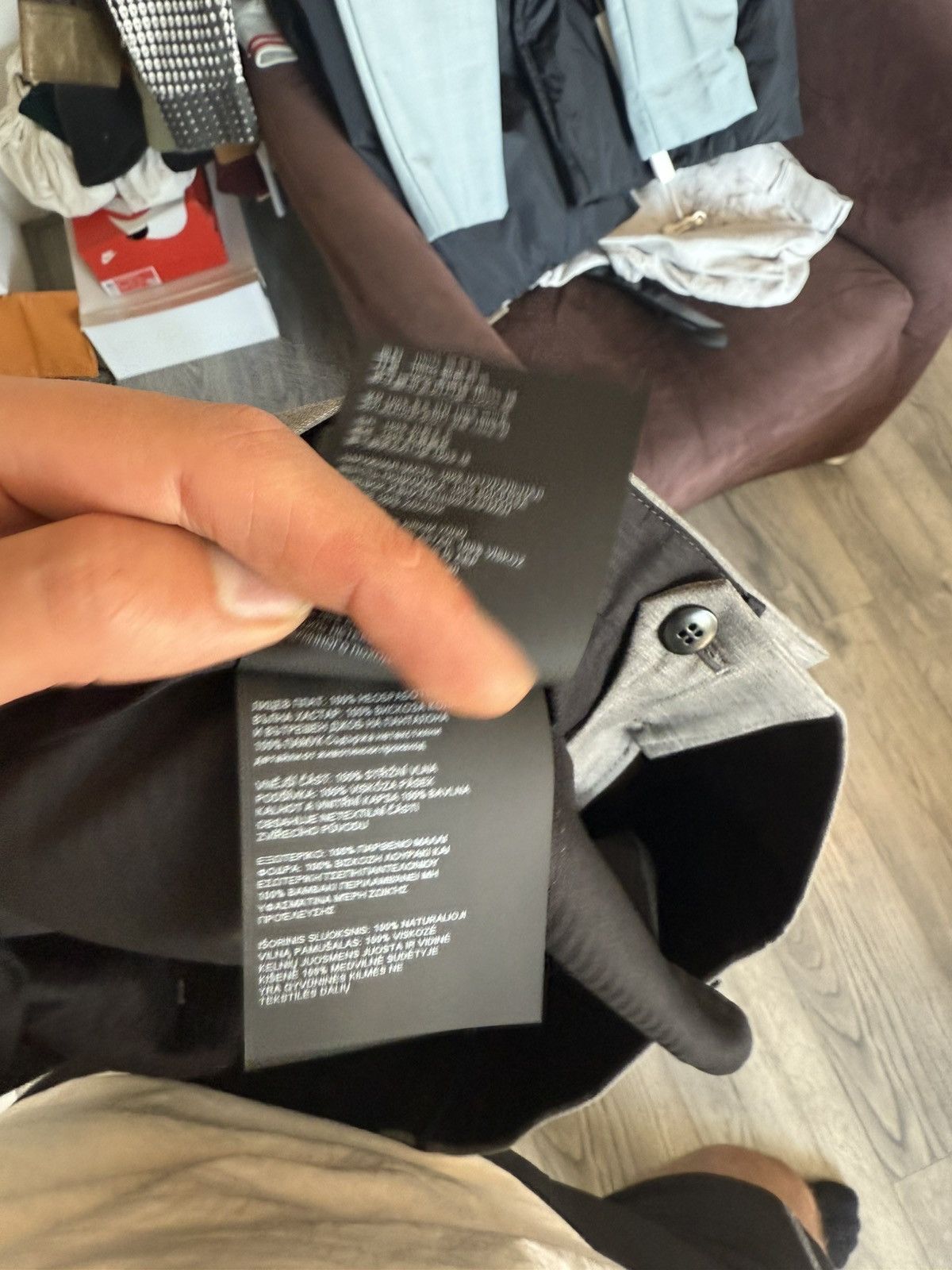 Prada Slim Wool Trousers in Grey Size US 34 / EU 50 - 14 Thumbnail