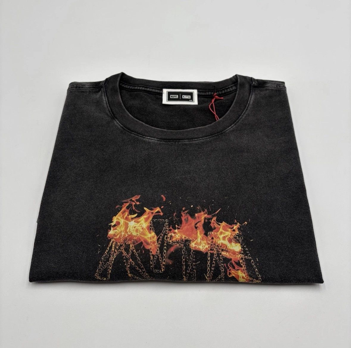 Asics × Kith × Marvel Comics Kith Marvel Ghost Rider Vintage Tee Black Size XXL Men’s Size US XXL / EU 58 / 5 - 1 Thumbnail