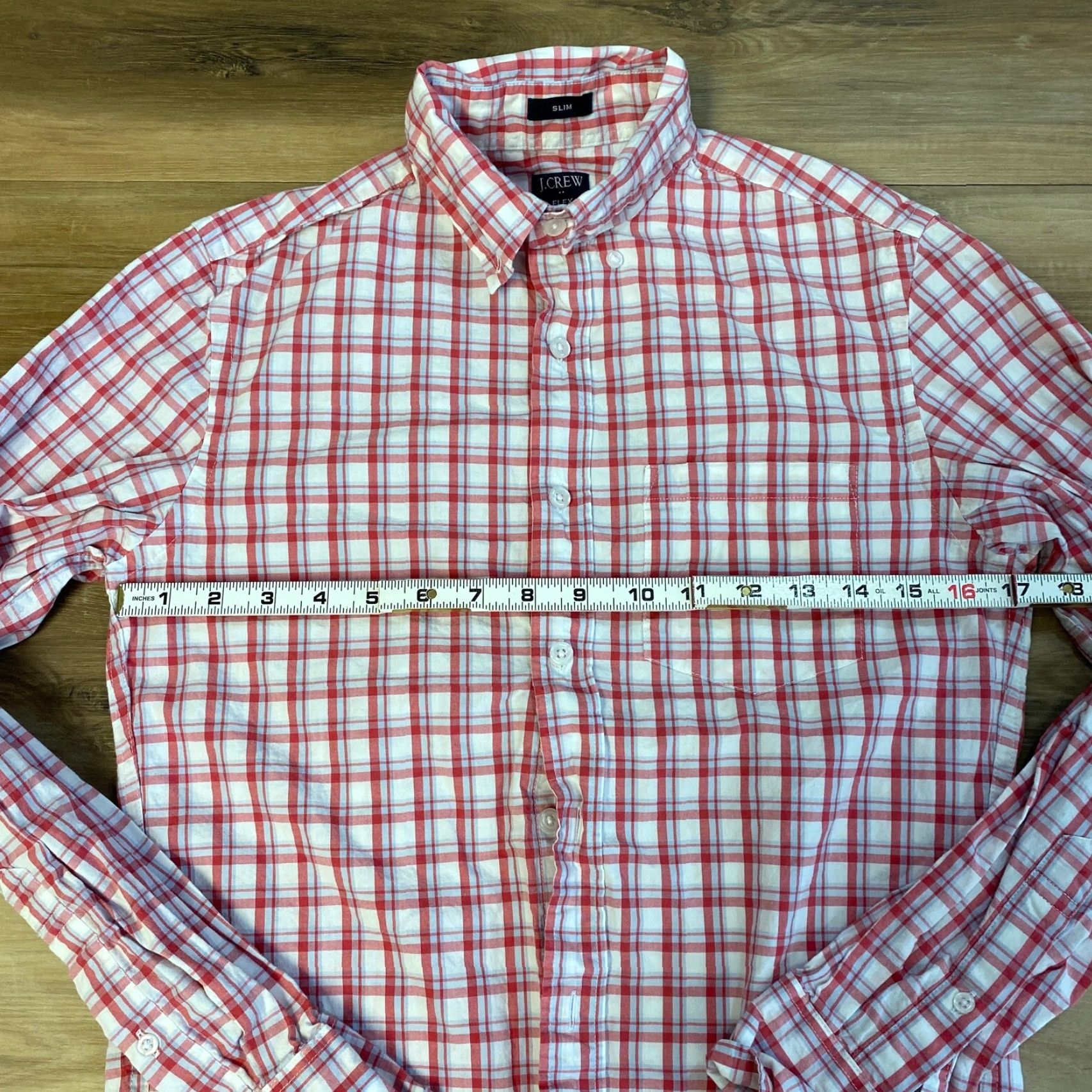 J.Crew J.CREW Shirt Mens XS Slim Red Plaid Button-Down Long Sleeve Size US XS / EU 42 / 0 - 5 Thumbnail