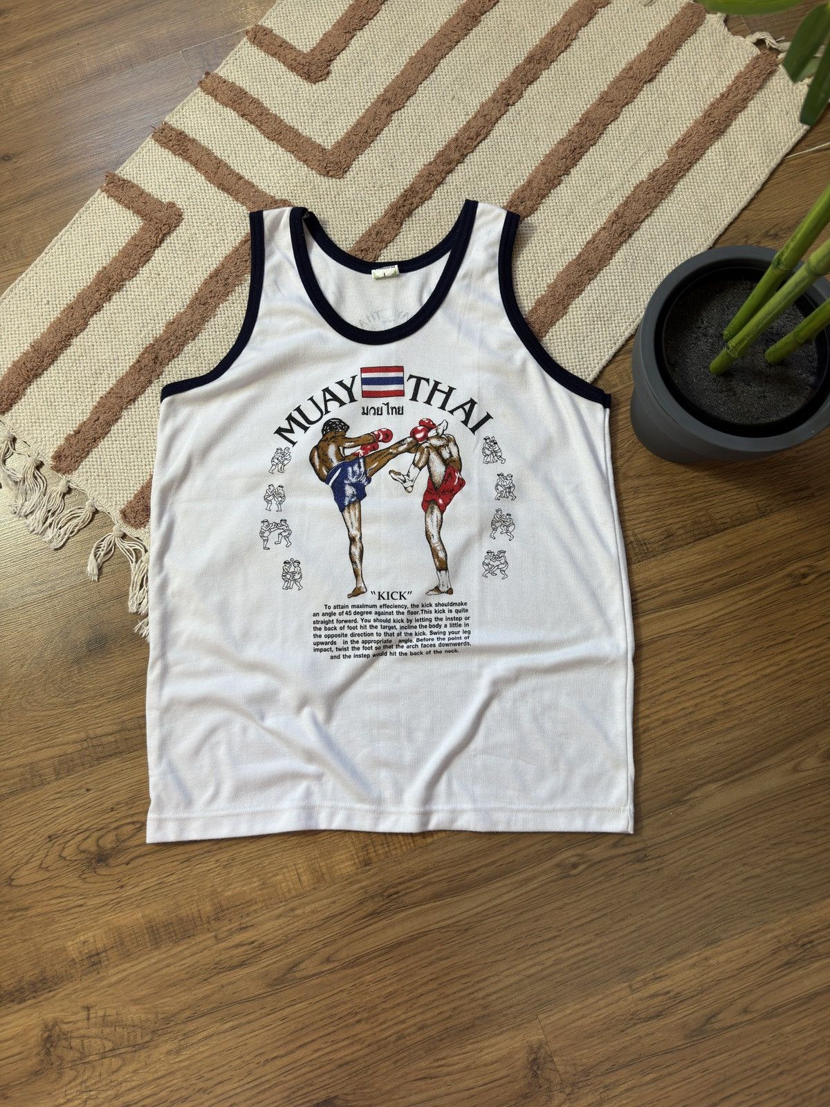 Vintage VINTAGE MUAY THAI THAILAND SINGLET TANK TOP Size US L / EU 52-54 / 3 - 1 Thumbnail