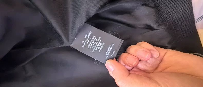 Saint Laurent Paris Saint Laurent Baseball Jacket with Leather Shoulders-2506 Size US M / EU 48-50 / 2 - 4 Thumbnail