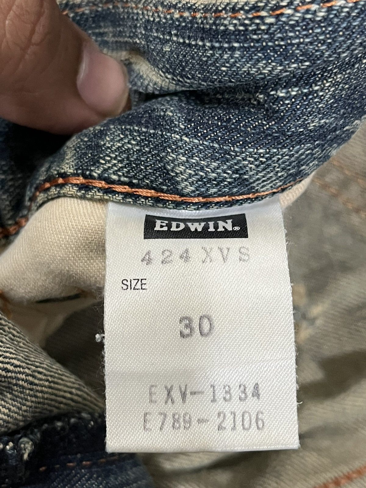 Edition Japan Vintage Edwin XV MudWash Rusty Denim Size US 31 - 9 Thumbnail