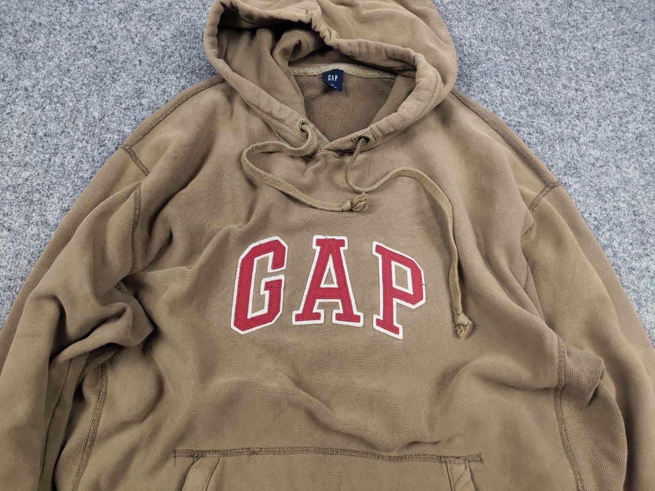 Gap Vintage 90's Gap Perfect Light Brown Faded USA Style Hoodie Size US M / EU 48-50 / 2 - 5 Thumbnail