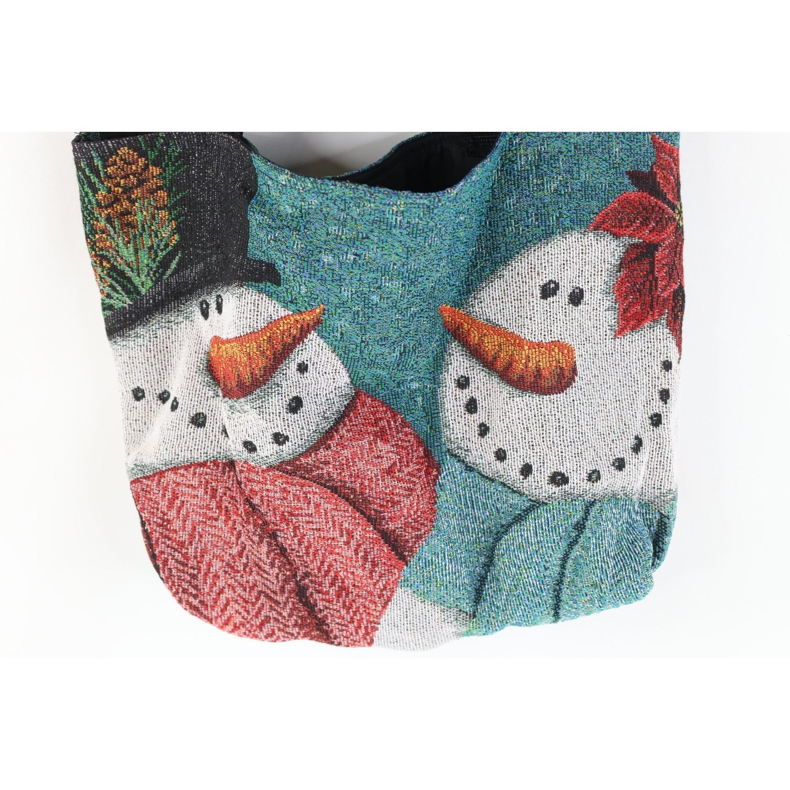 Vintage Vintage Y2K Tapestry Christmas Snowman Snowwoman Bag Size ONE SIZE - 4 Thumbnail